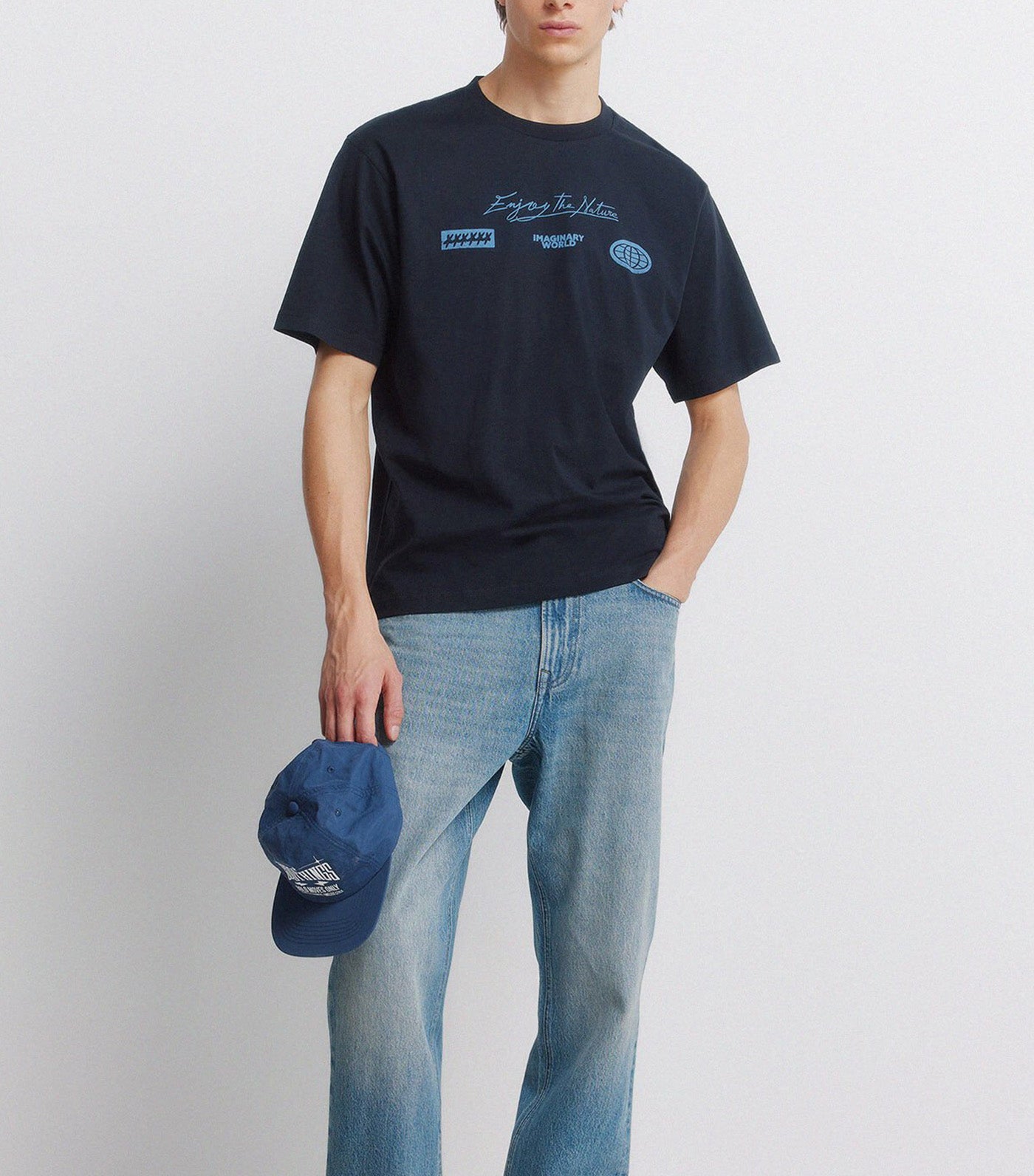 Branded T-Shirt Dark Blue