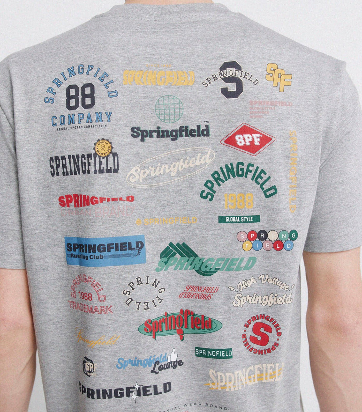 Heathered Logo T-Shirt Medium Gray