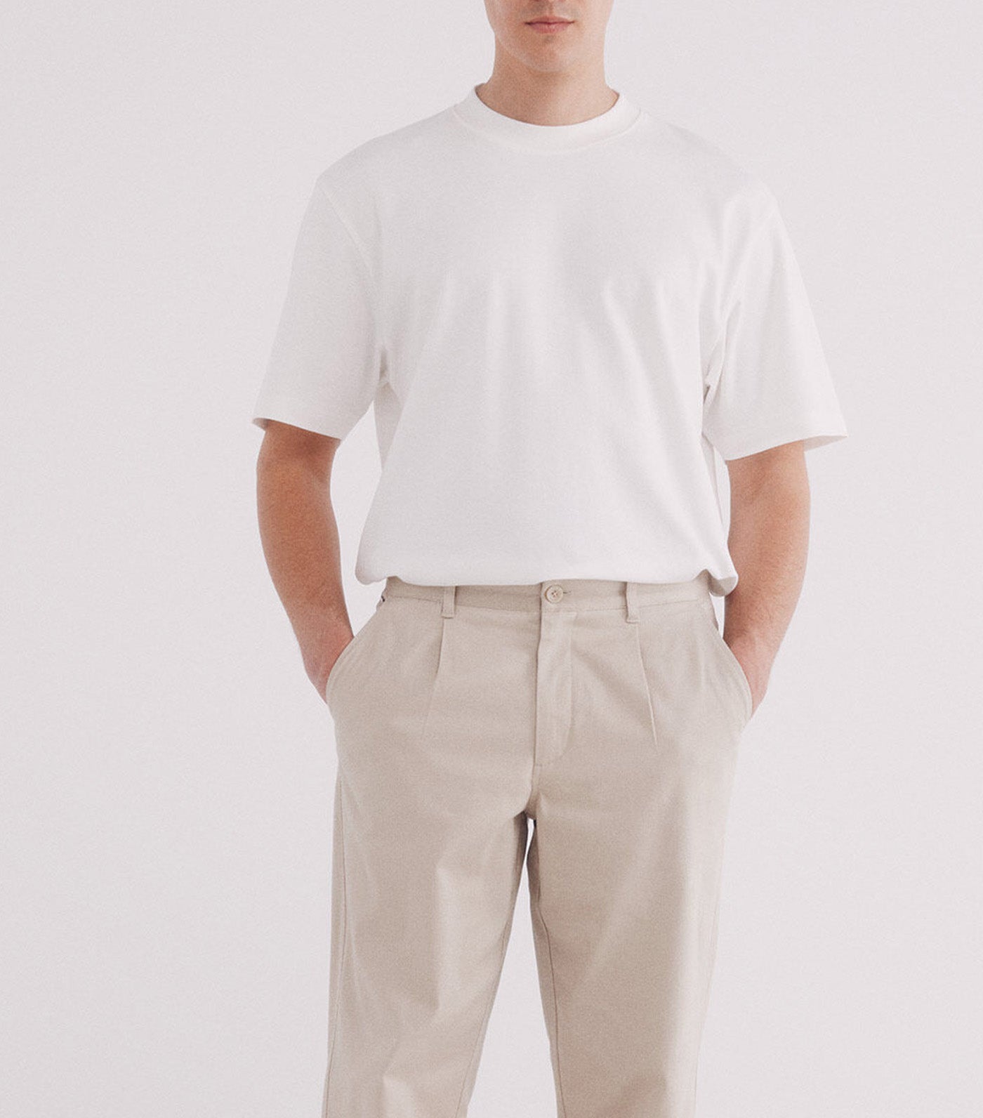 Springfield Interlock T-Shirt Ivory