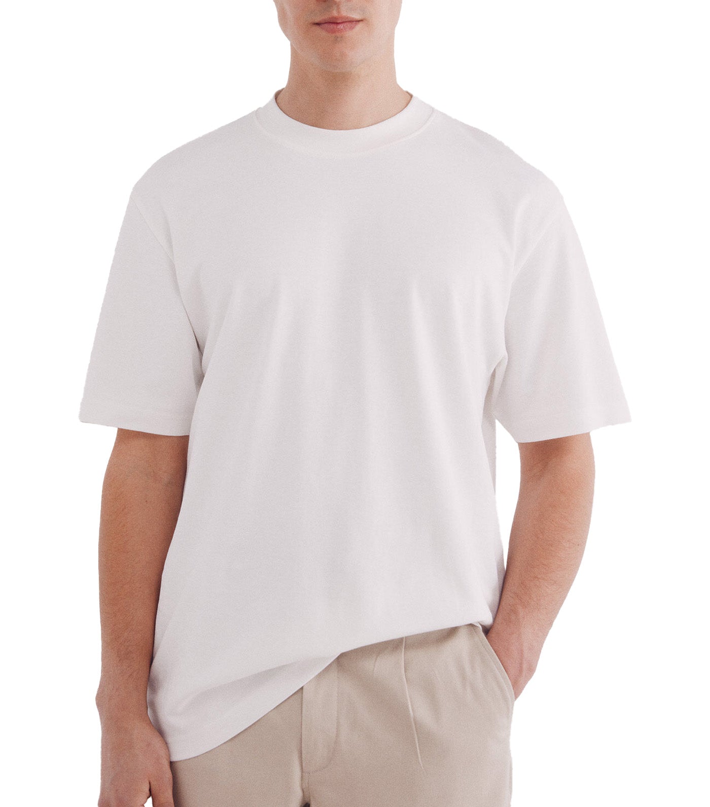Springfield Interlock T-Shirt Ivory