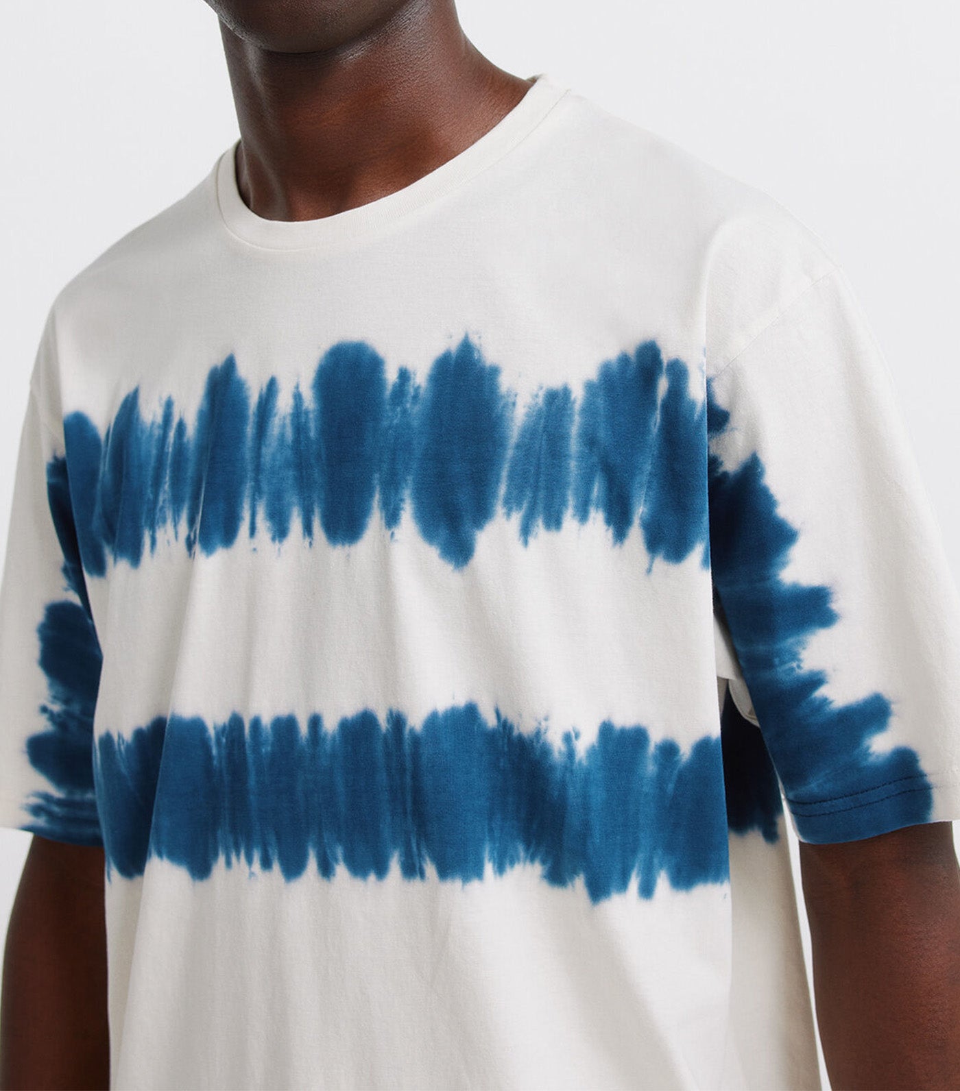 Tie-Dye T-Shirt White Print