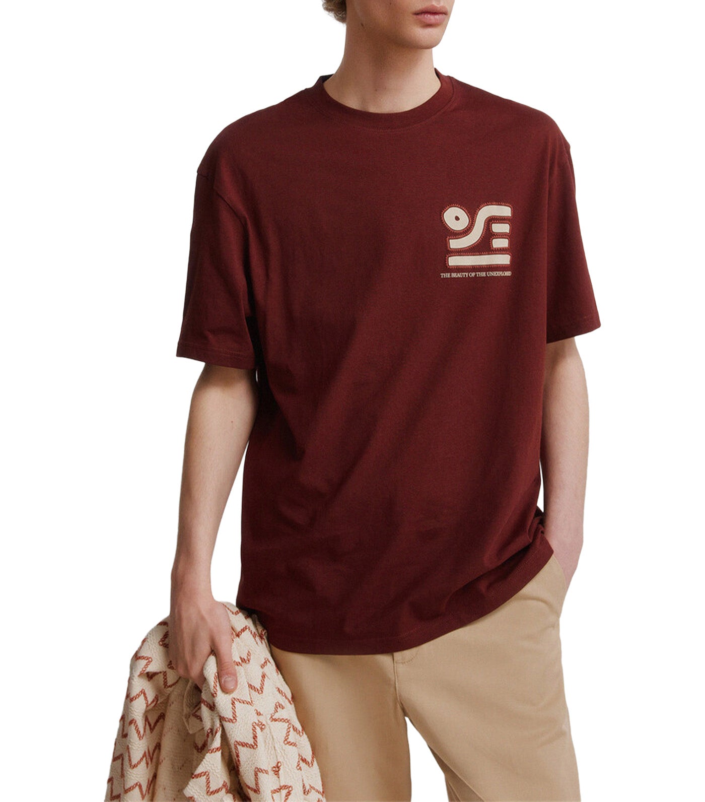 Ethnic Embroidered T-Shirt Brown