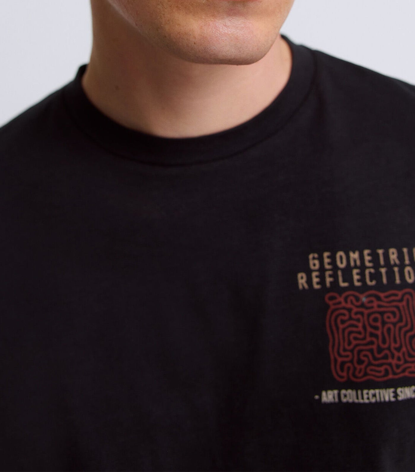 Geometric T-Shirt Black