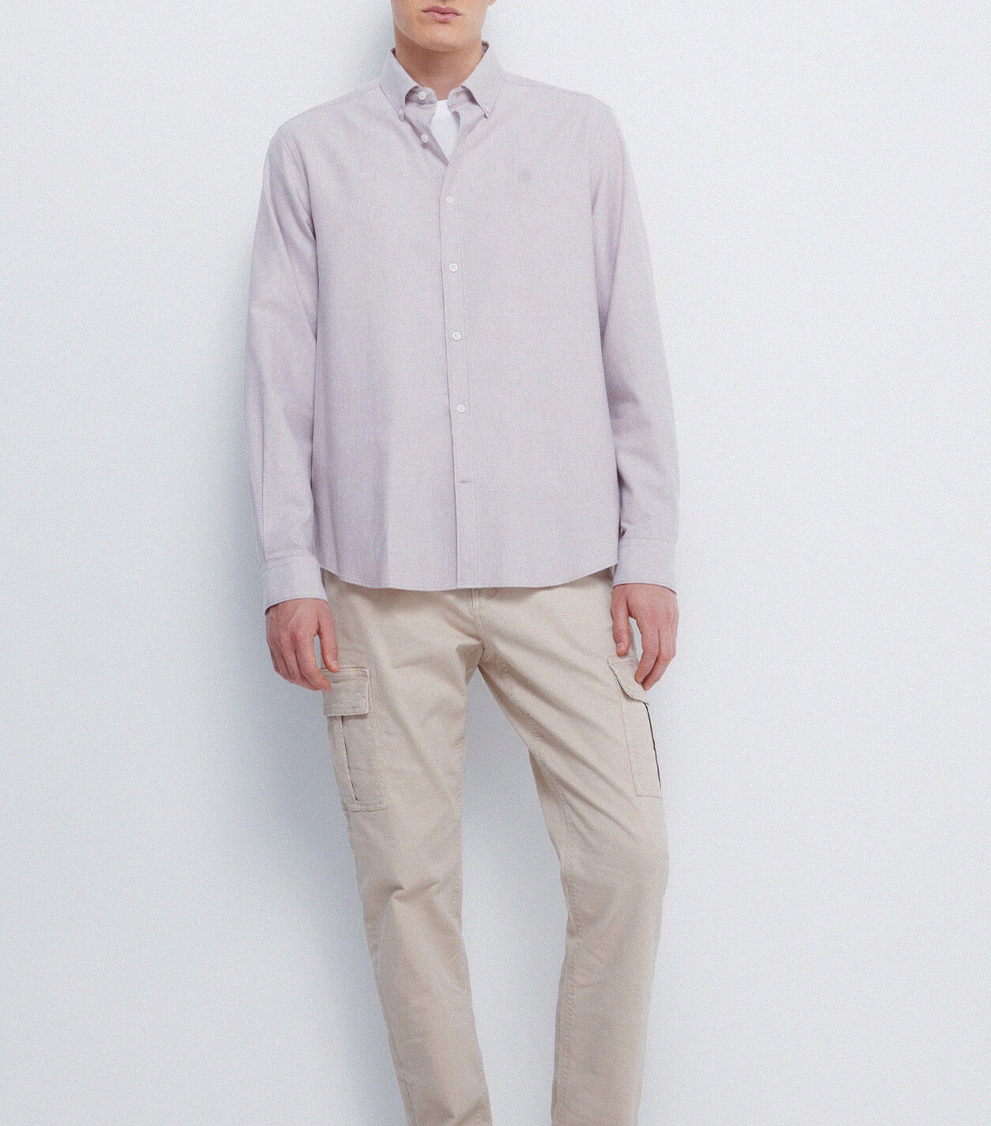 Tencel Oxford Shirt Beige