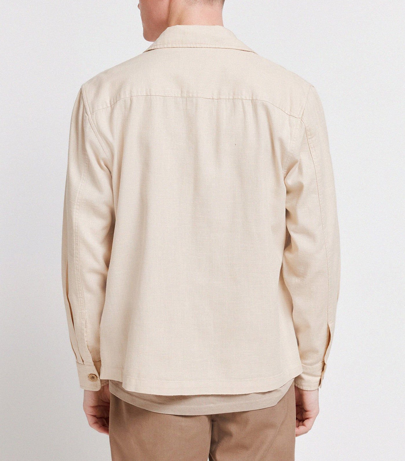 Loose-Fitting Overshirt Sand