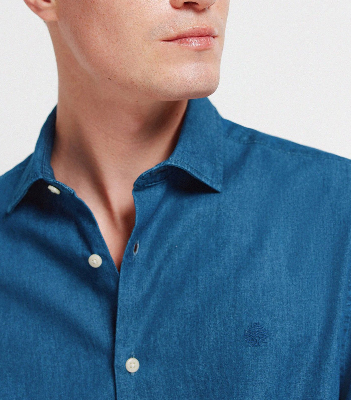 Springfield Denim Shirt Blue