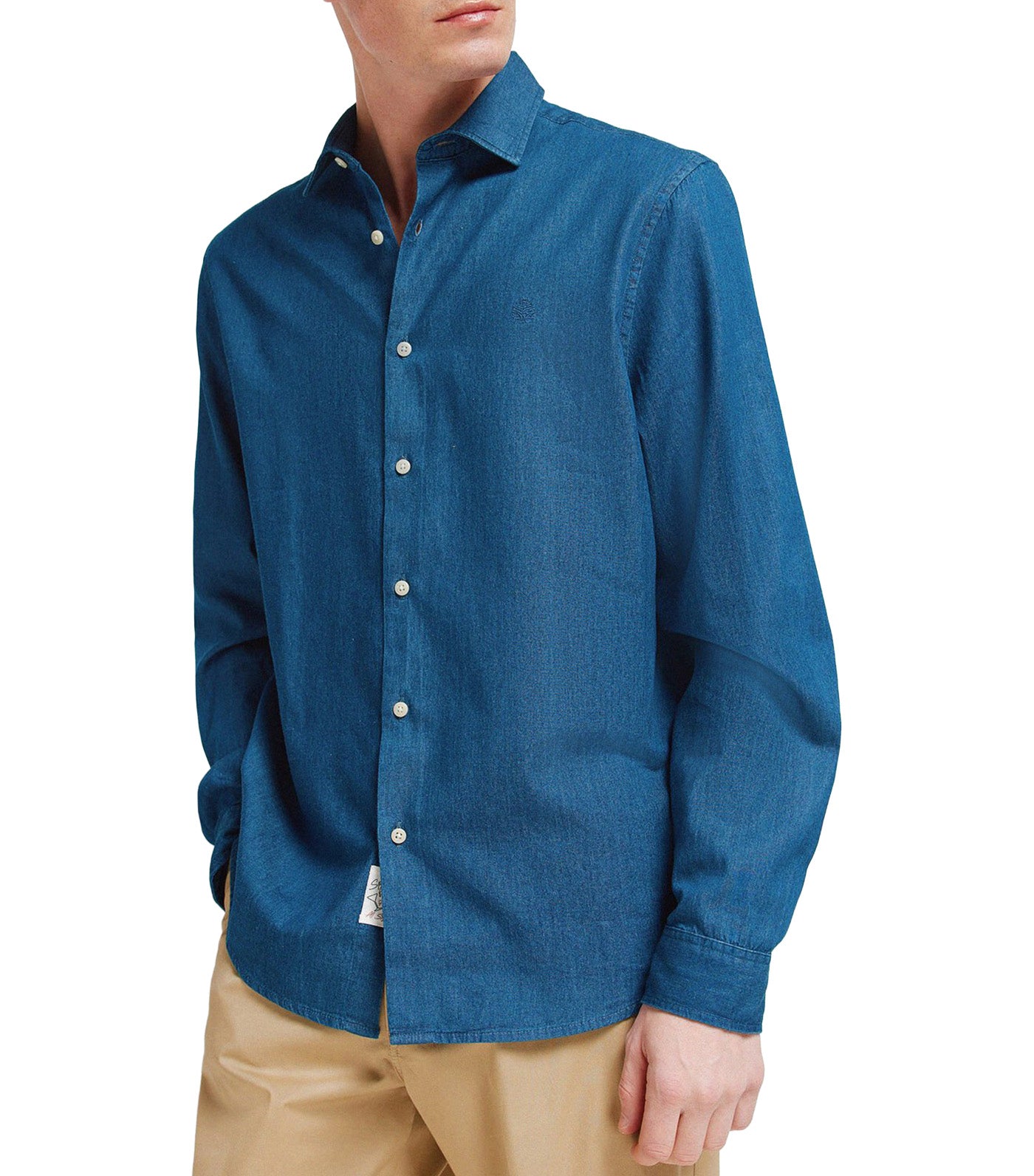 Springfield Denim Shirt Blue