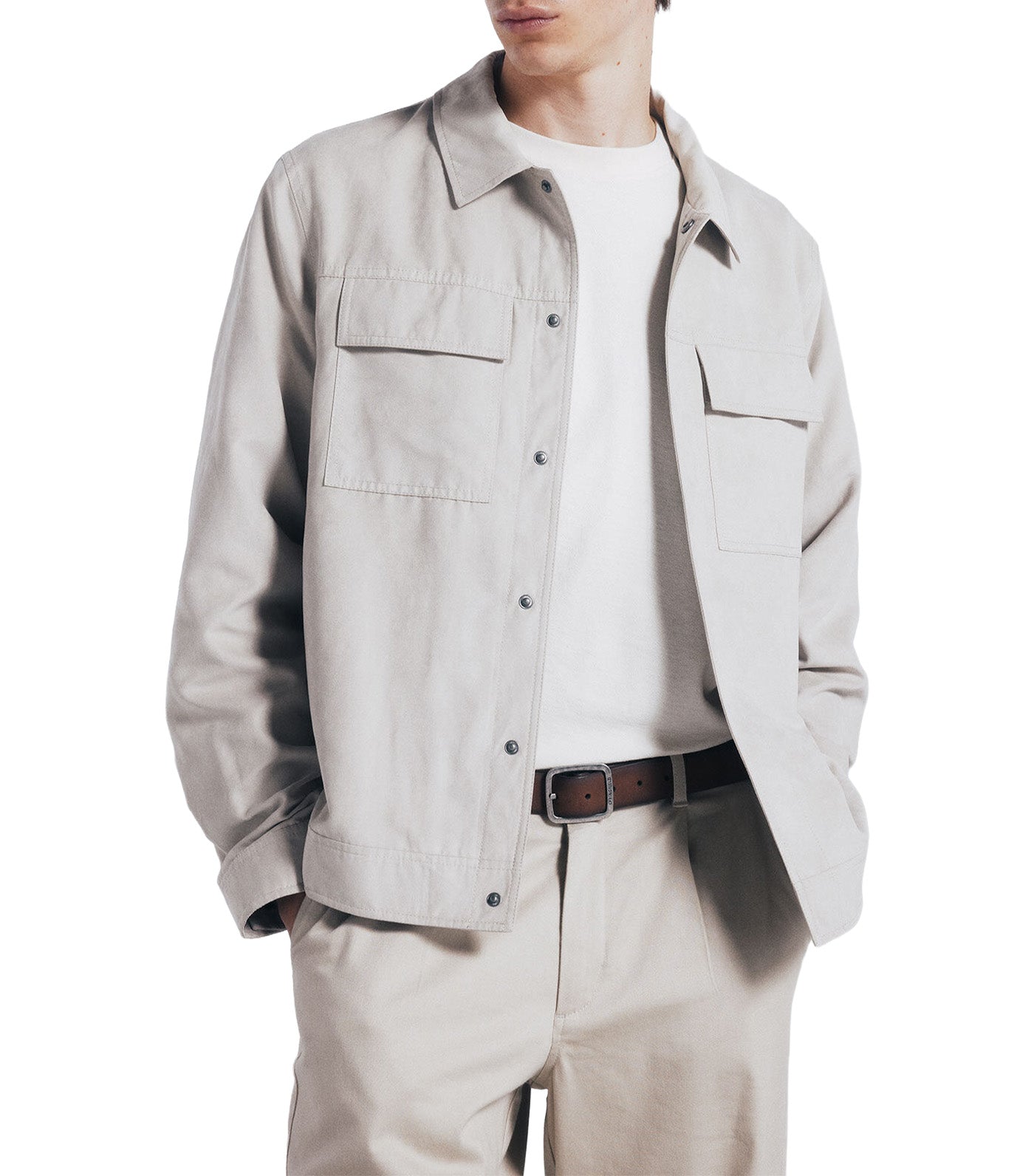 Faux Suede Jacket Sand