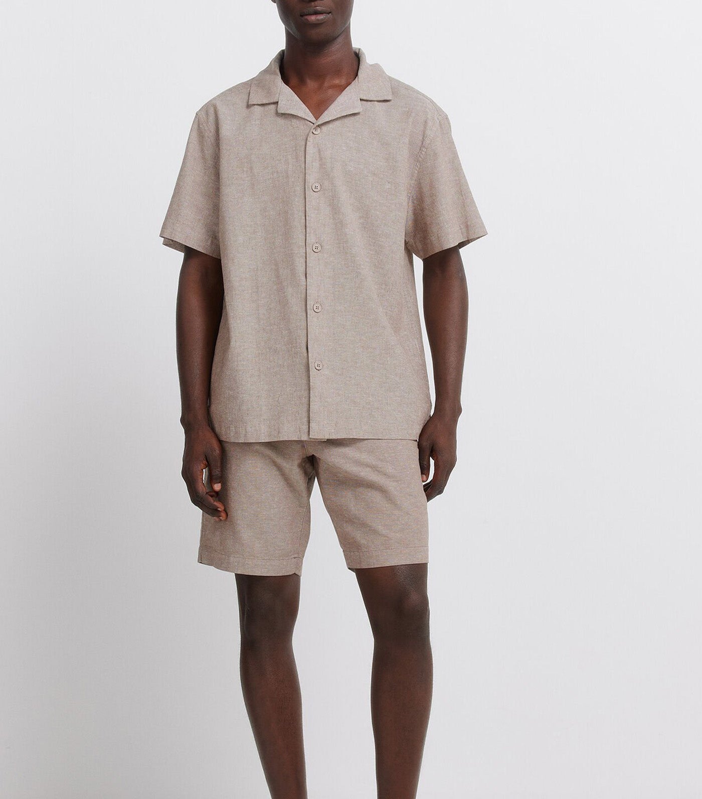 Springfield Short-Sleeved Linen Shirt Sand