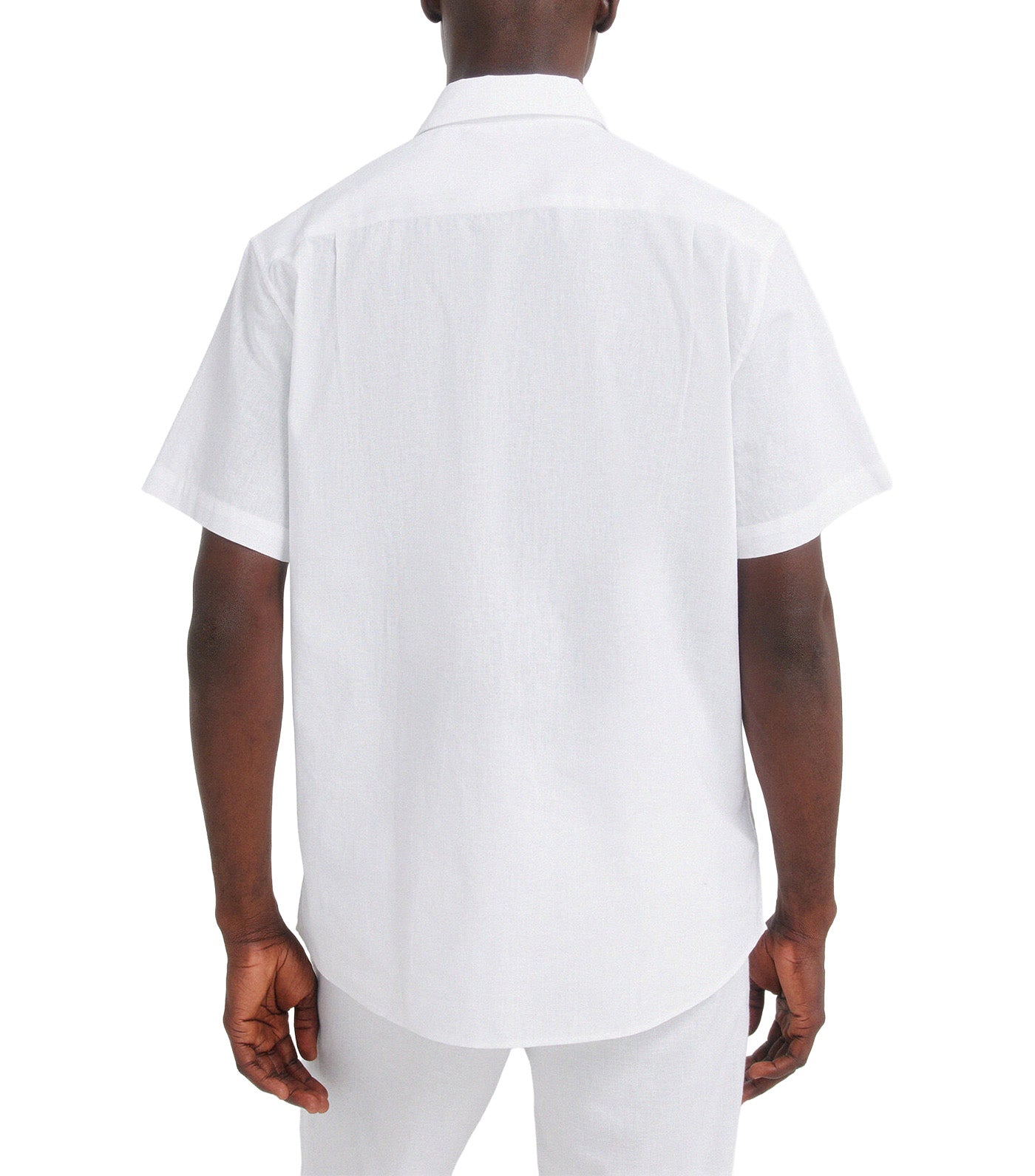 Linen Short Sleeve Shirt White