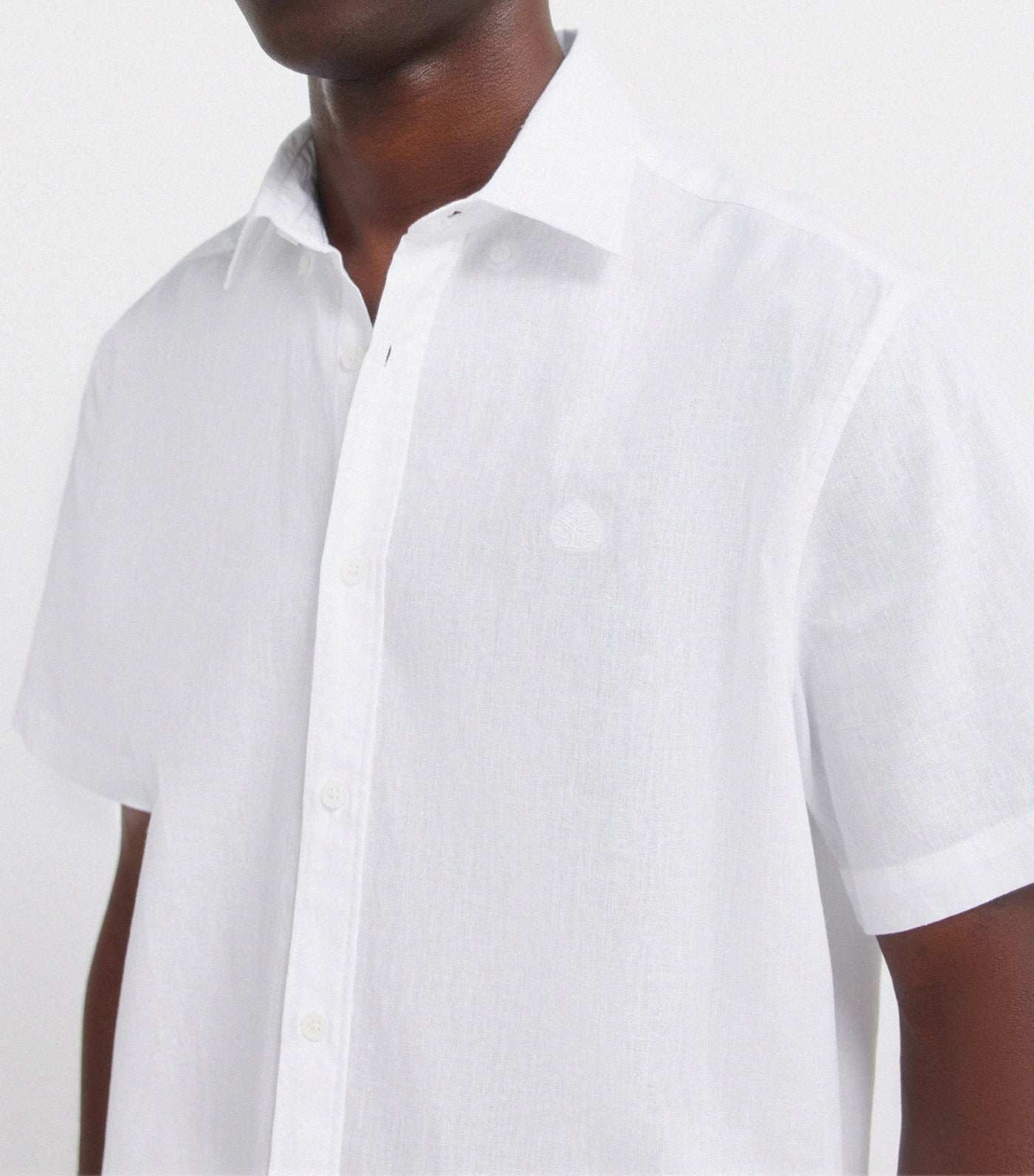 Linen Short Sleeve Shirt White