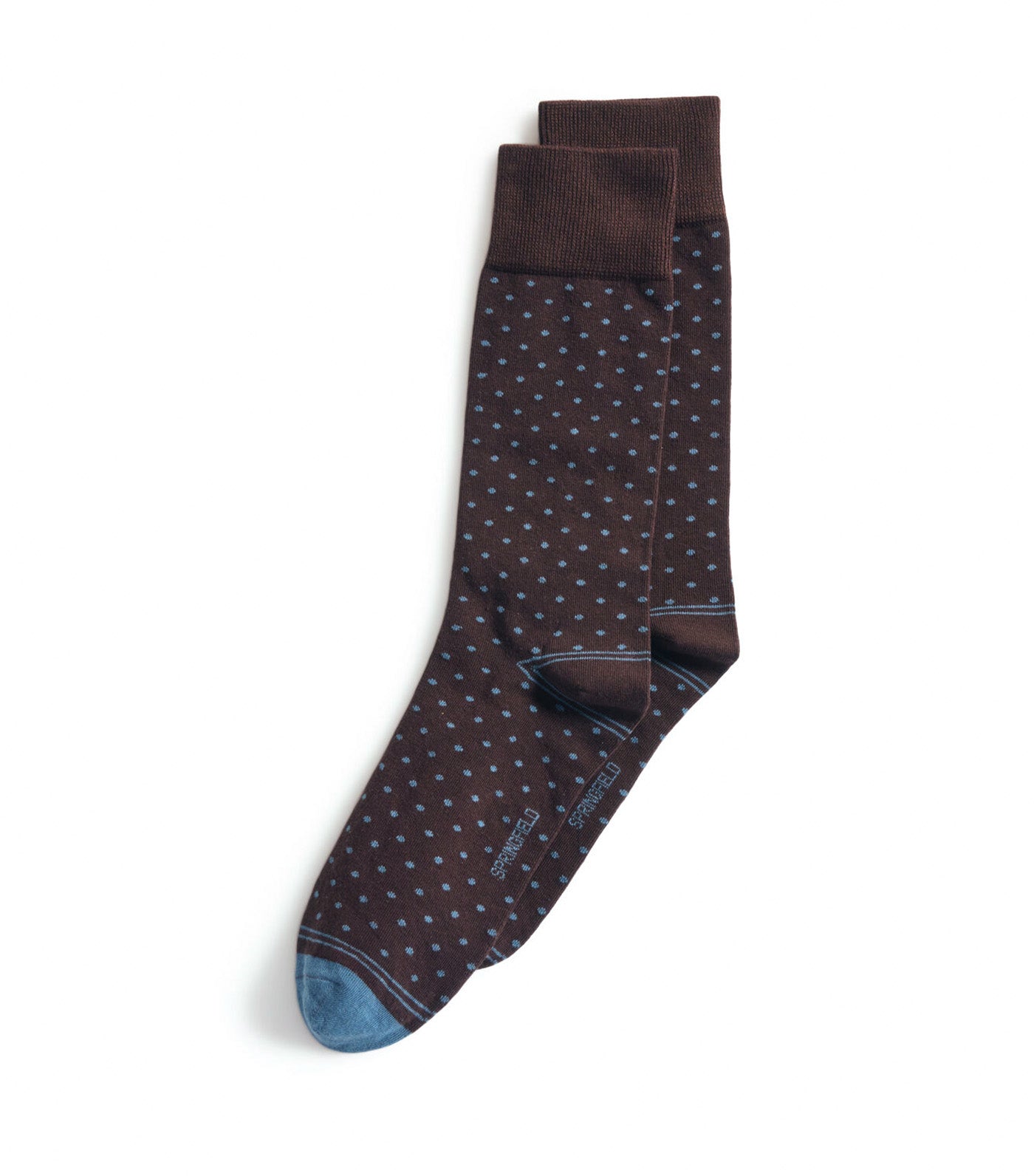 Long Socks with Contrasting Polka-Dots