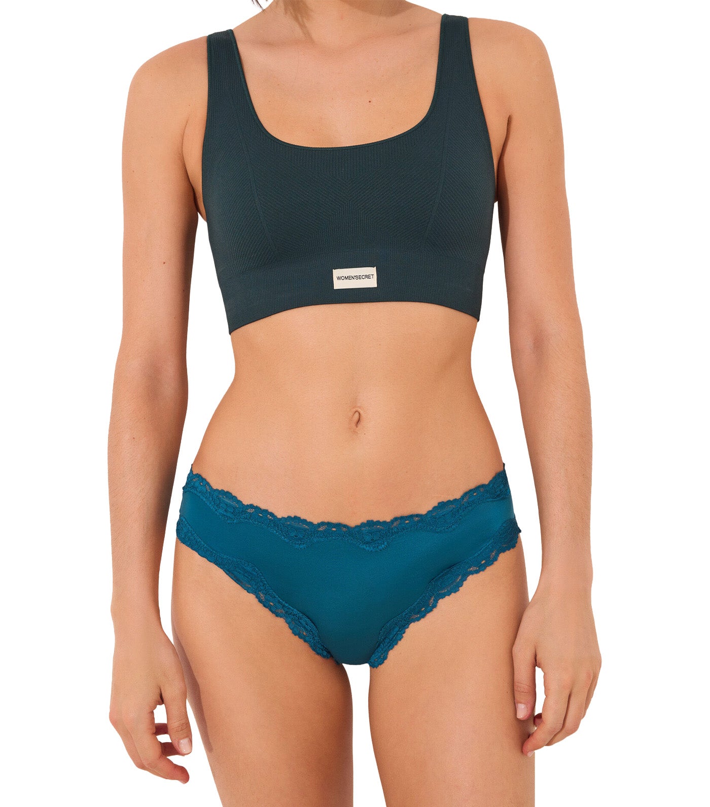 Brazilian Panty with Lace Detail