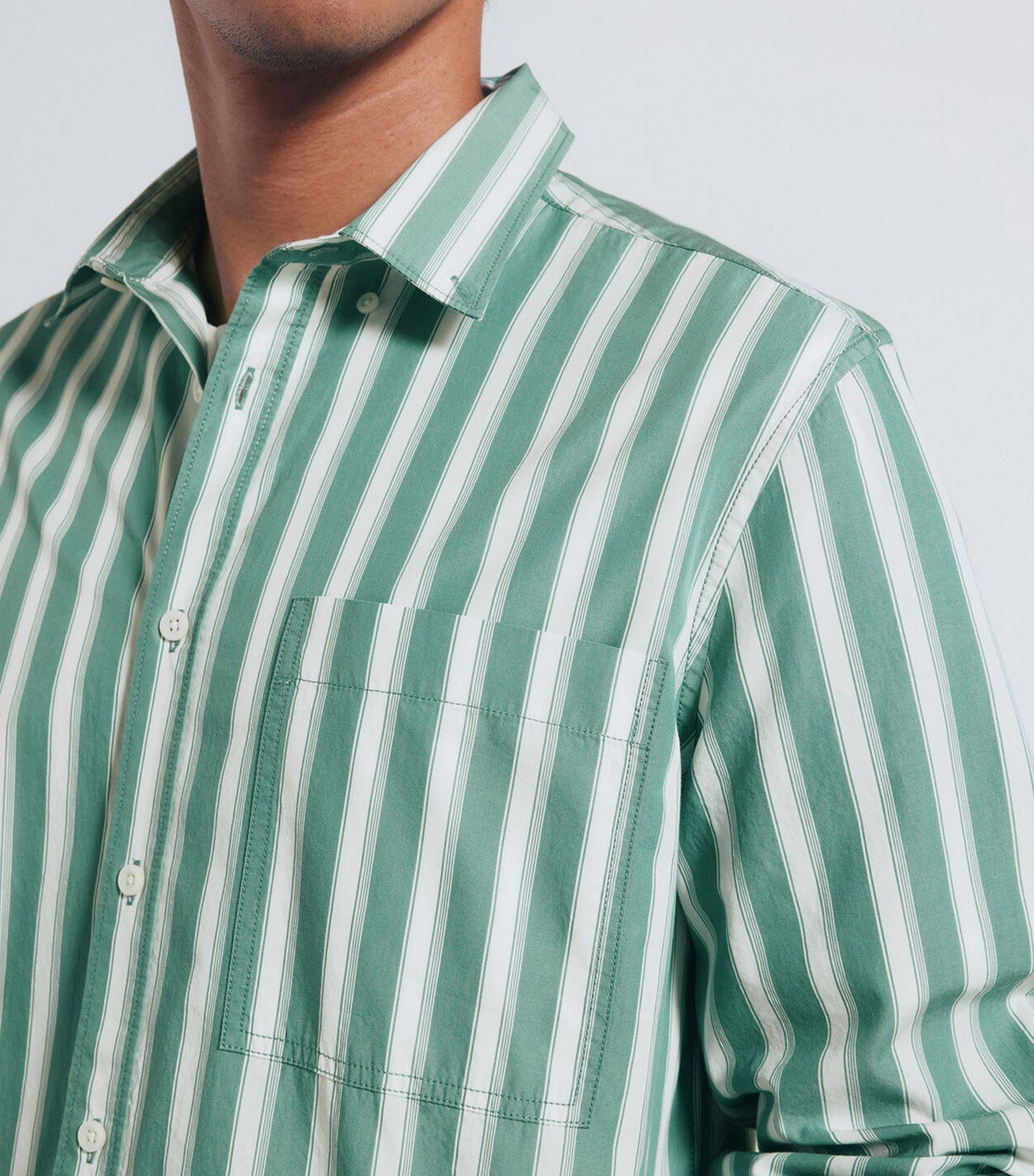 Striped Poplin Shirt