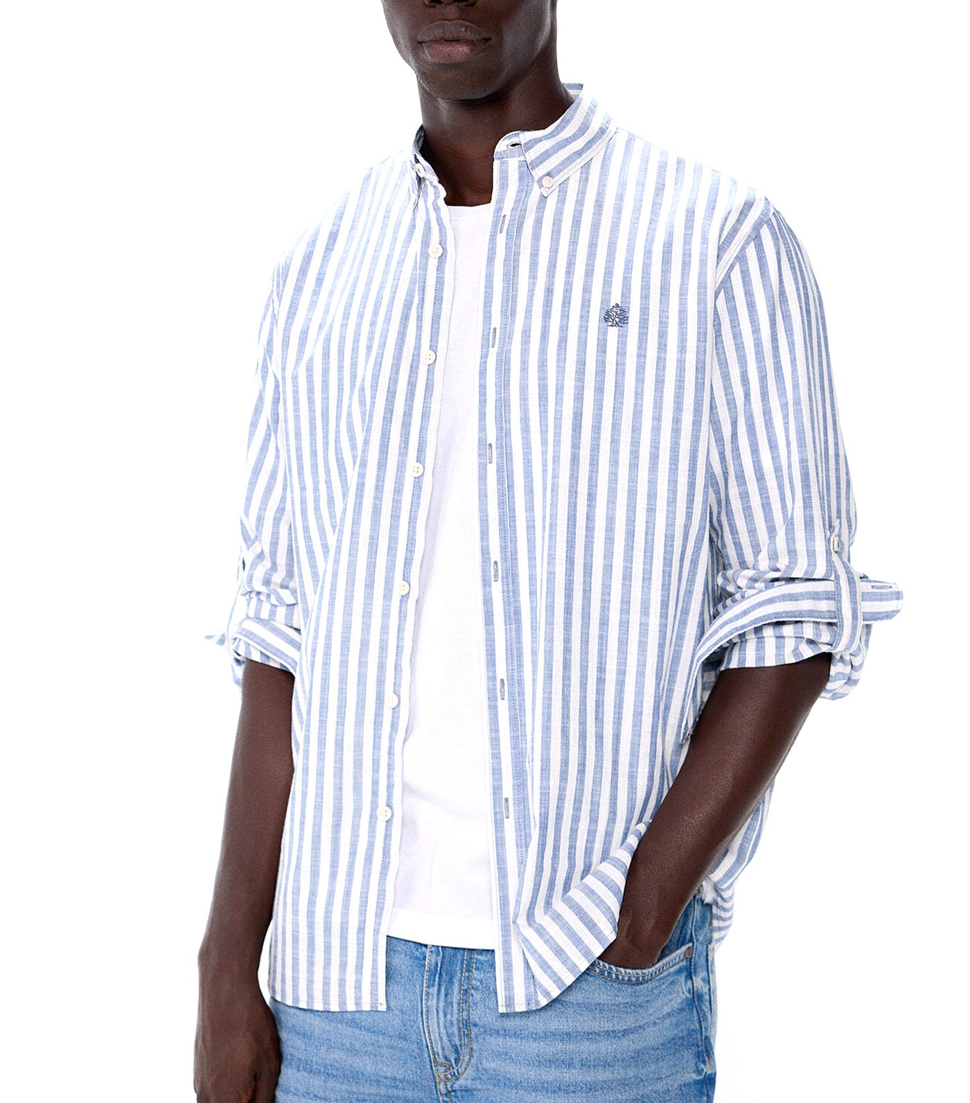 Light Striped Fabric Shirt
Blue