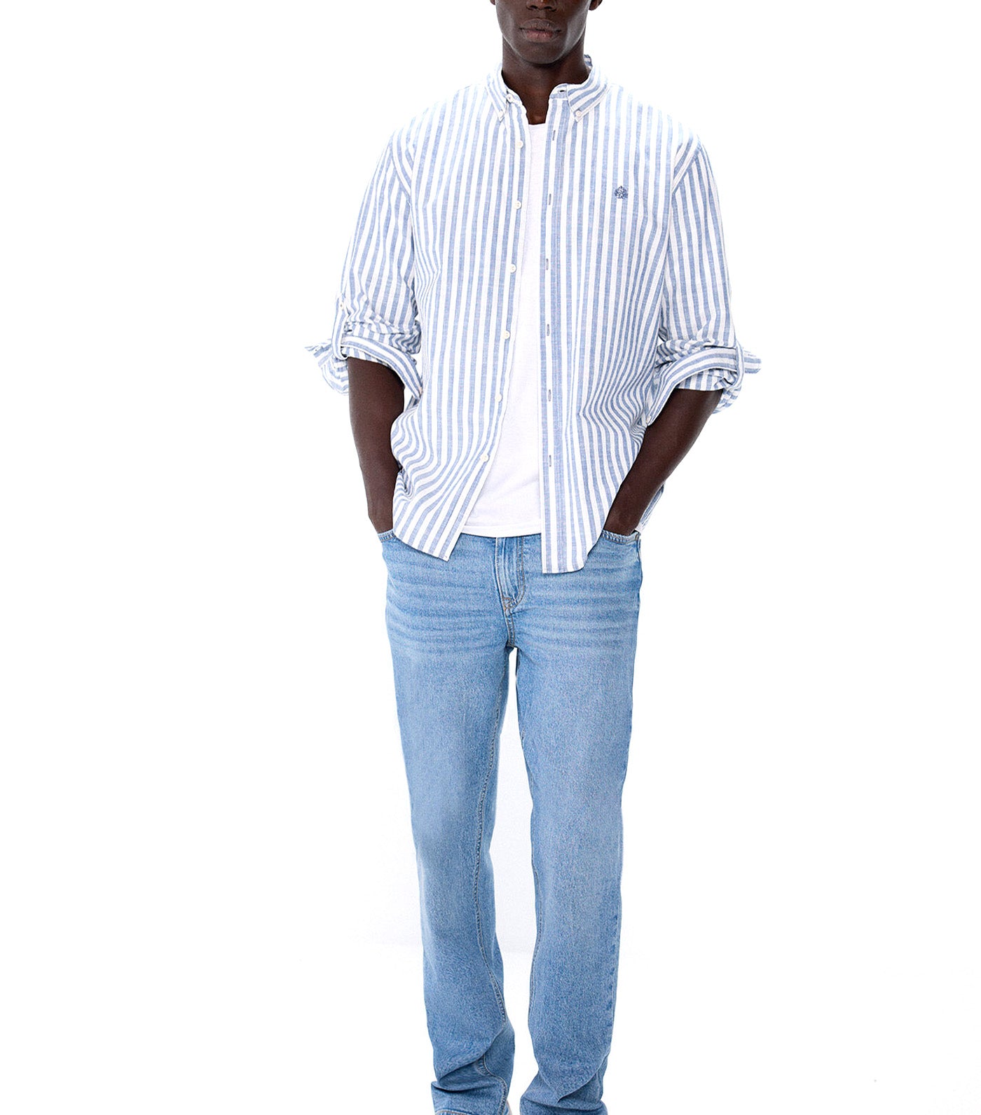 Light Striped Fabric Shirt
Blue