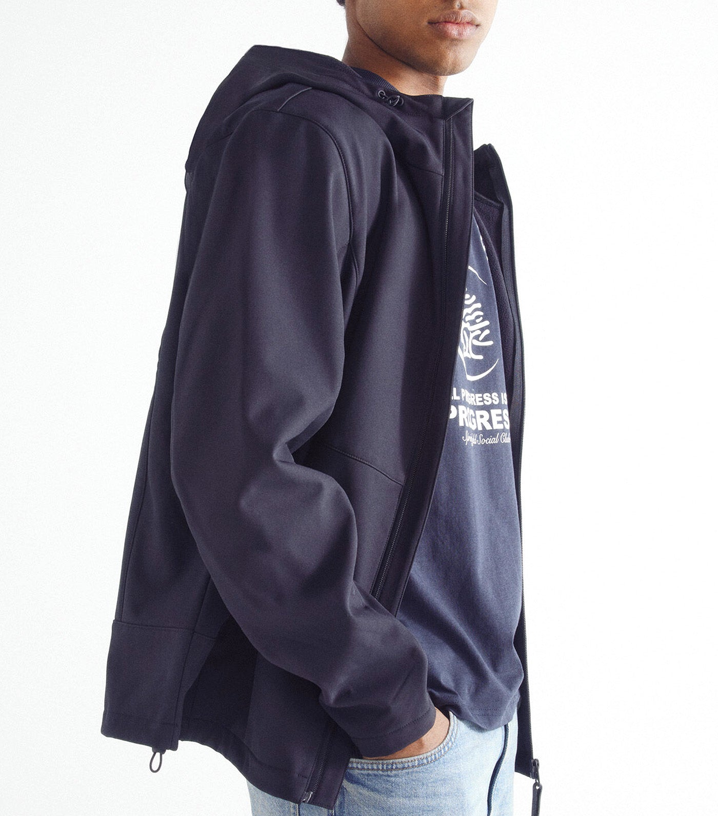Technical Softshell Parka Navy