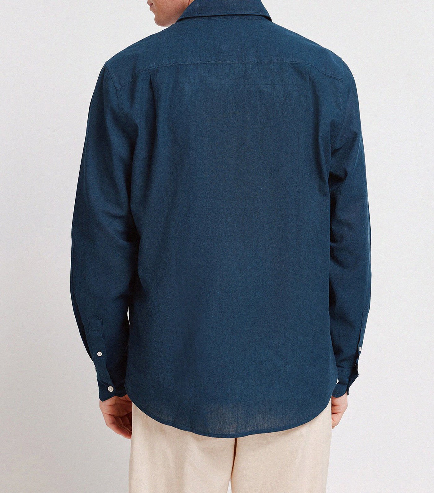 Springfield Linen Shirt Dark Blue