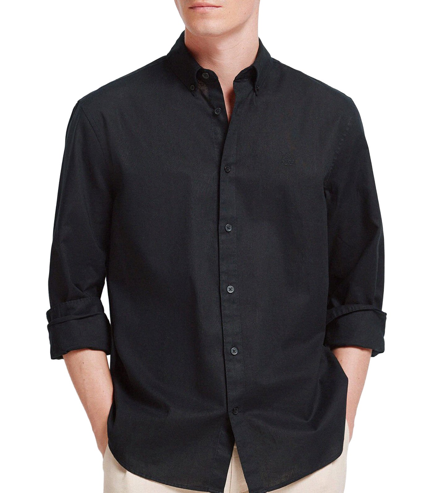 Springfield Linen Shirt Black