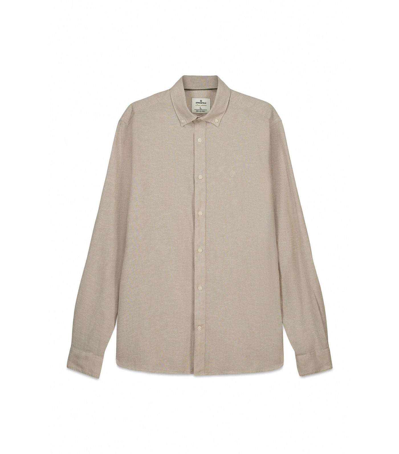 Springfield Linen Shirt Beige 2
