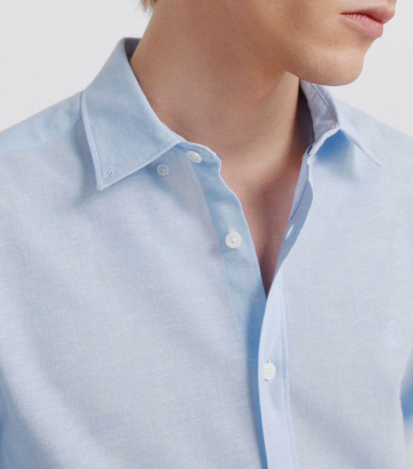 Springfield Linen Shirt Light Blue