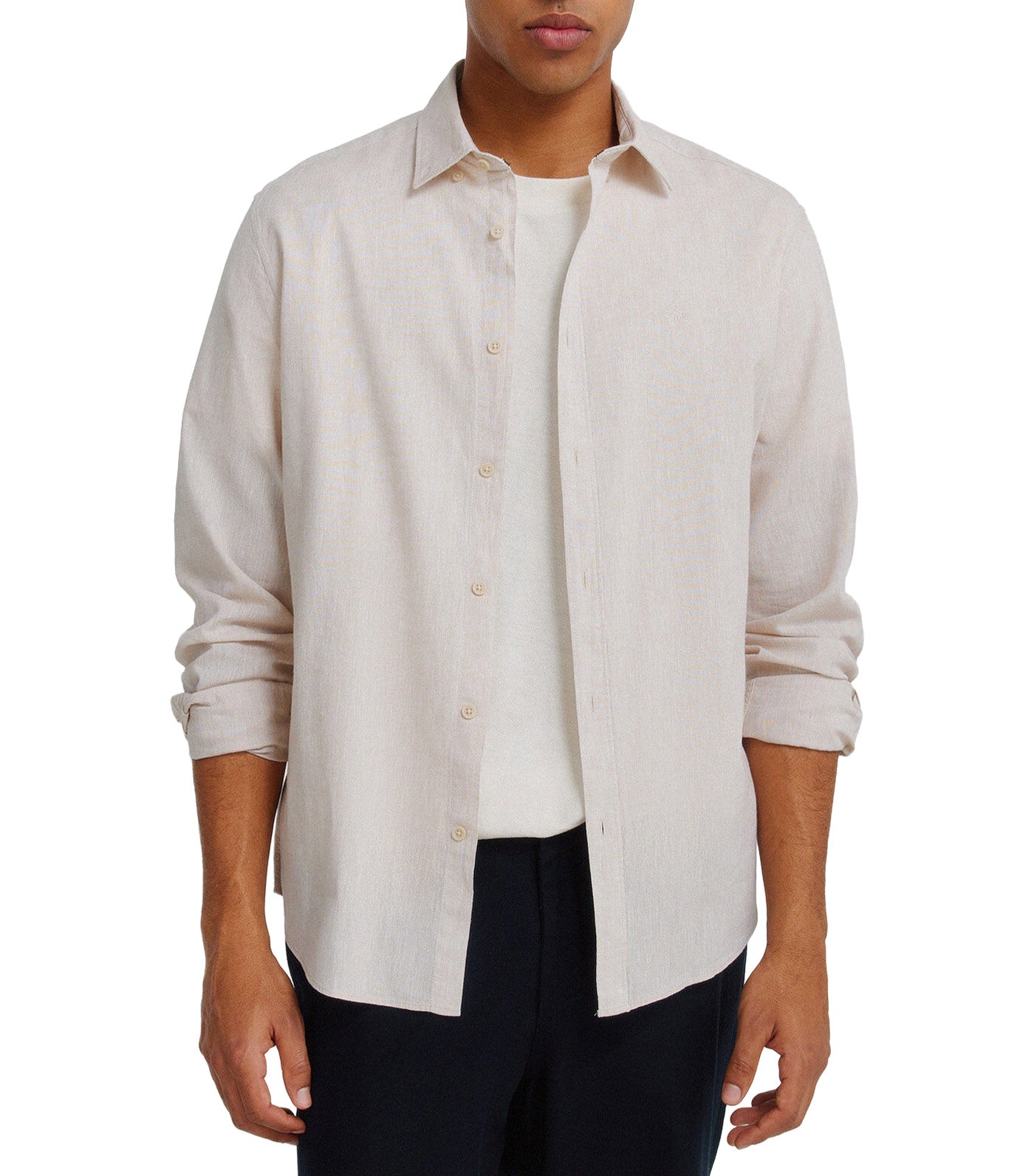 Springfield Linen Shirt Beige