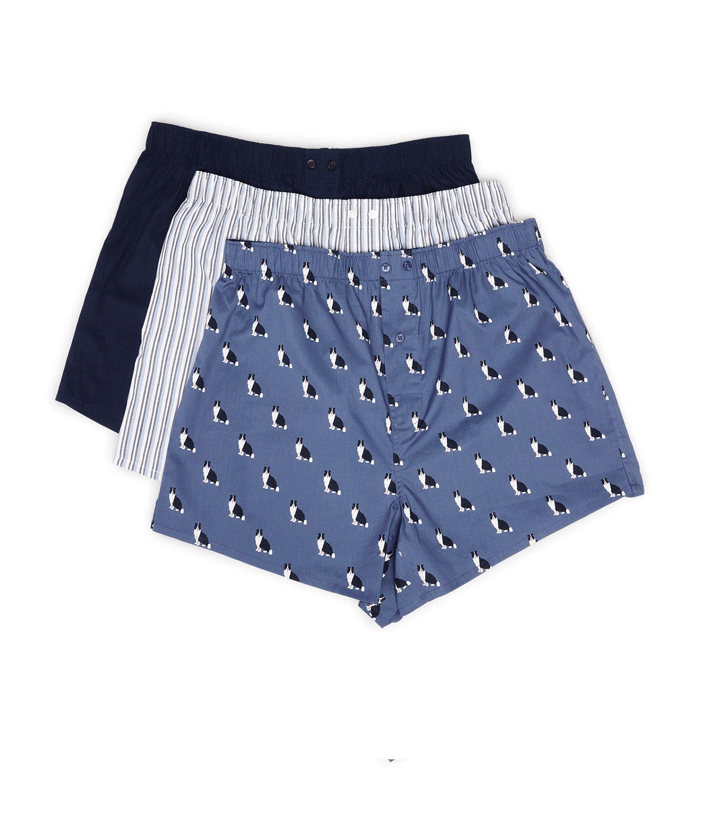 Pack of 3 Printed Poplin Briefs