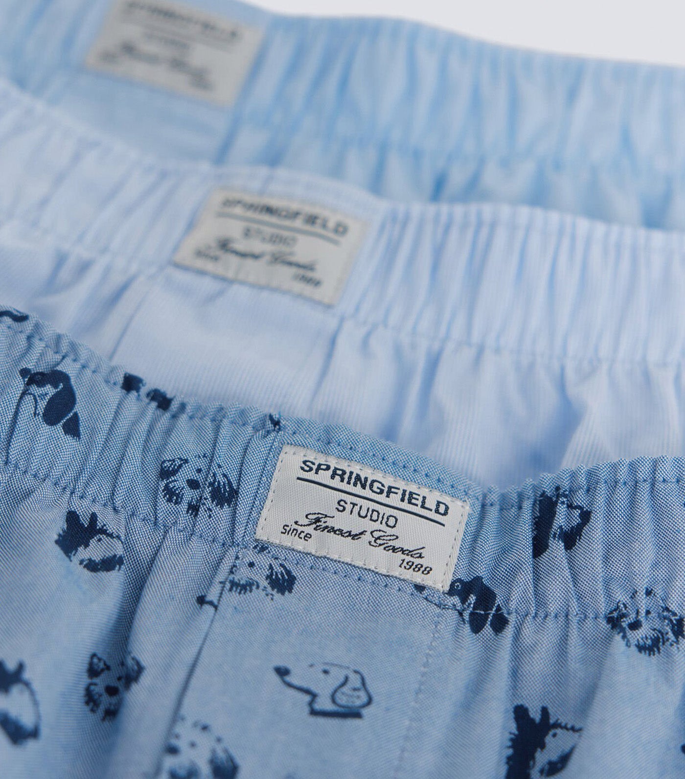 3-Pack Dog Print Underwear Light Blue