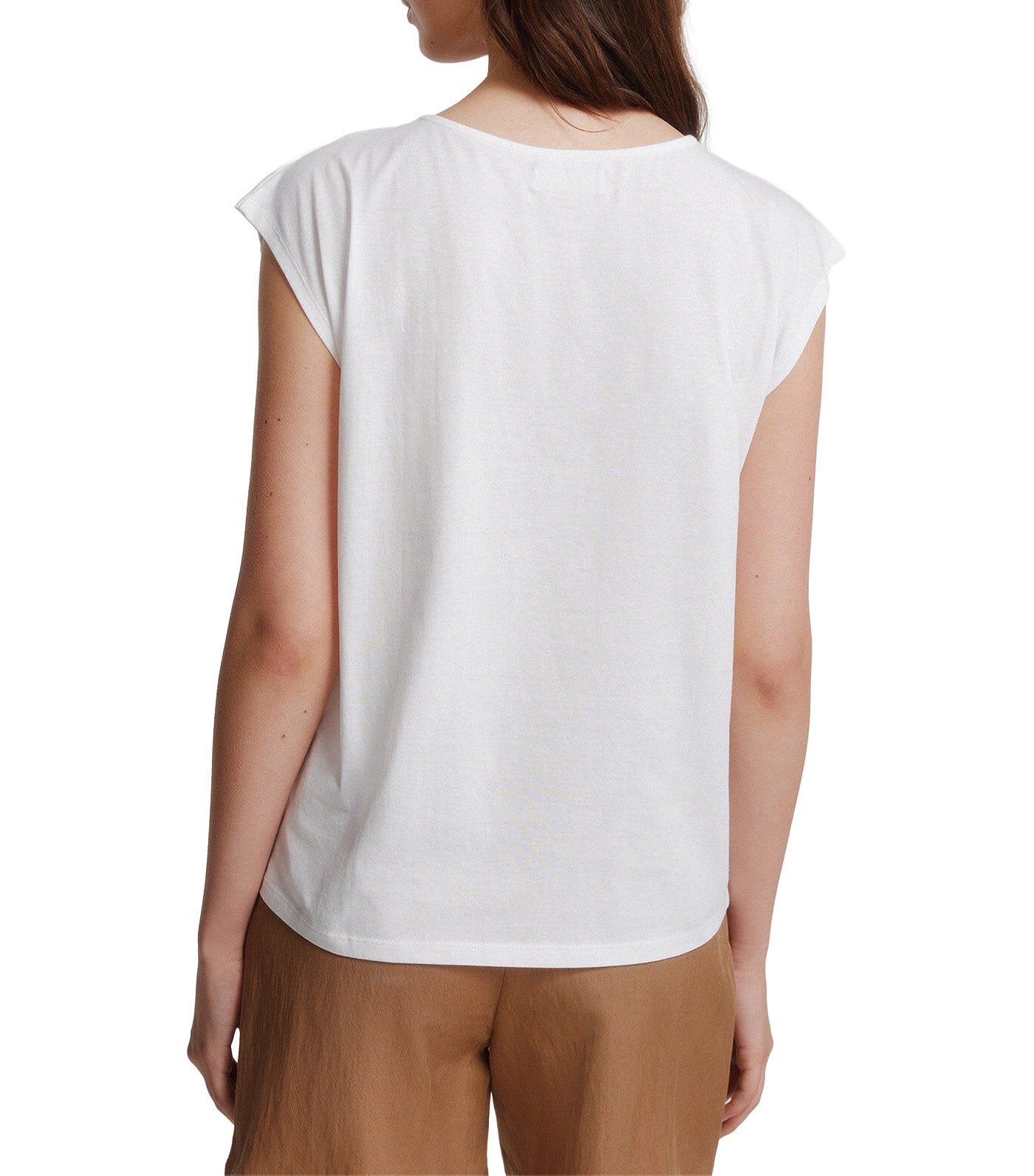 Polka-Dot Short Sleeve T-Shirt White