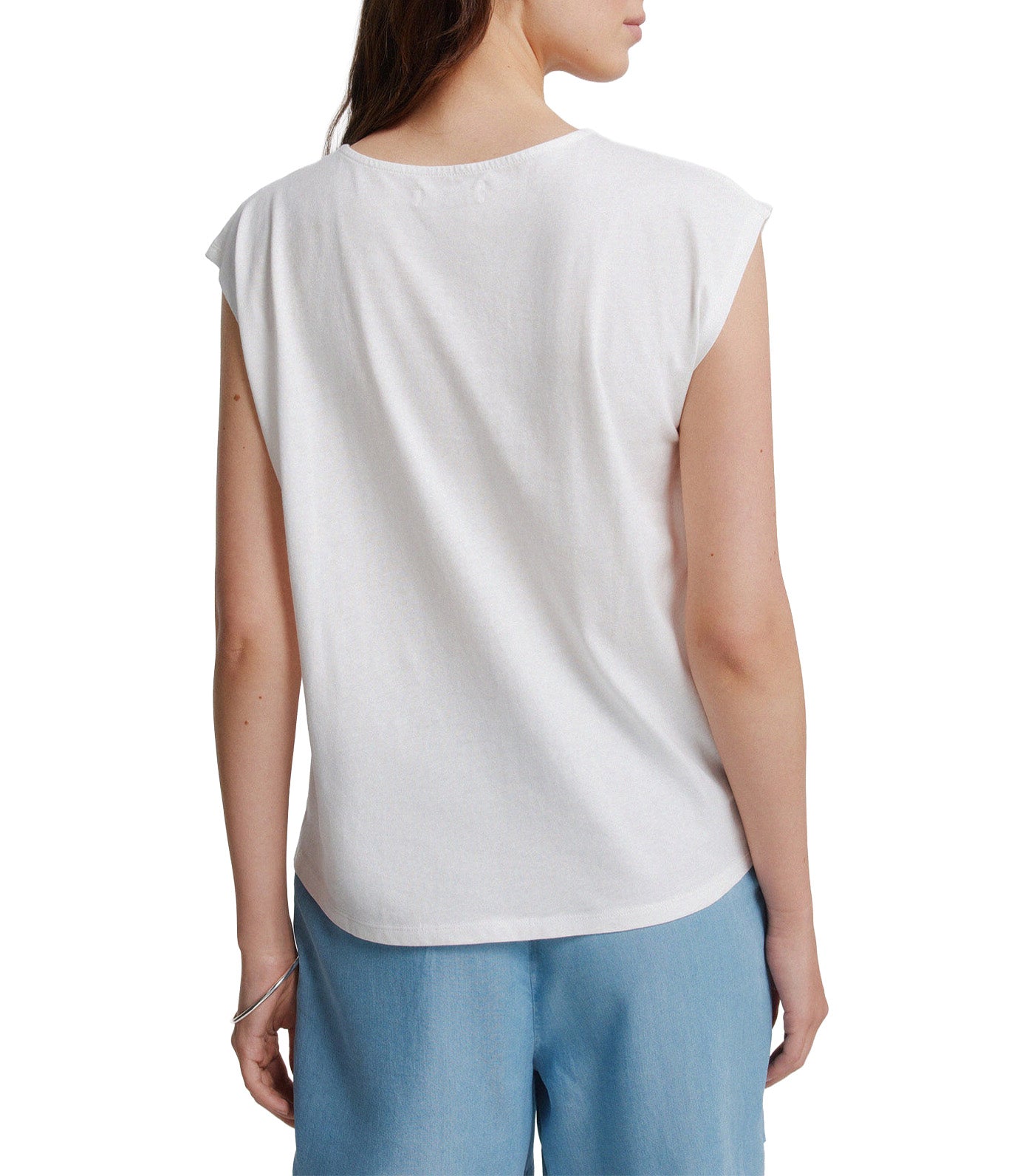 Polka-Dot Short Sleeve T-Shirt Ivory