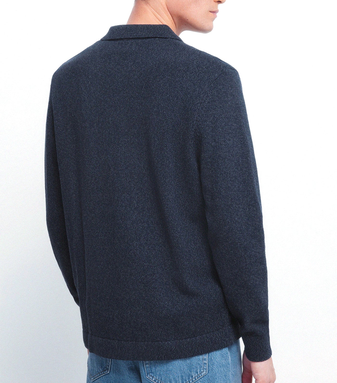 Polo Shirt Neck Jumper with Buttons