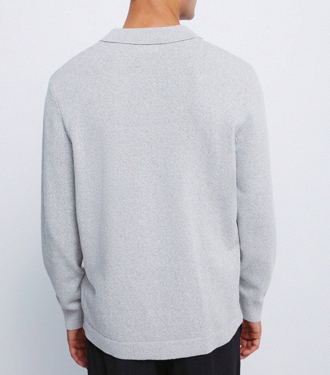 Polo Shirt Neck Jumper with Buttons