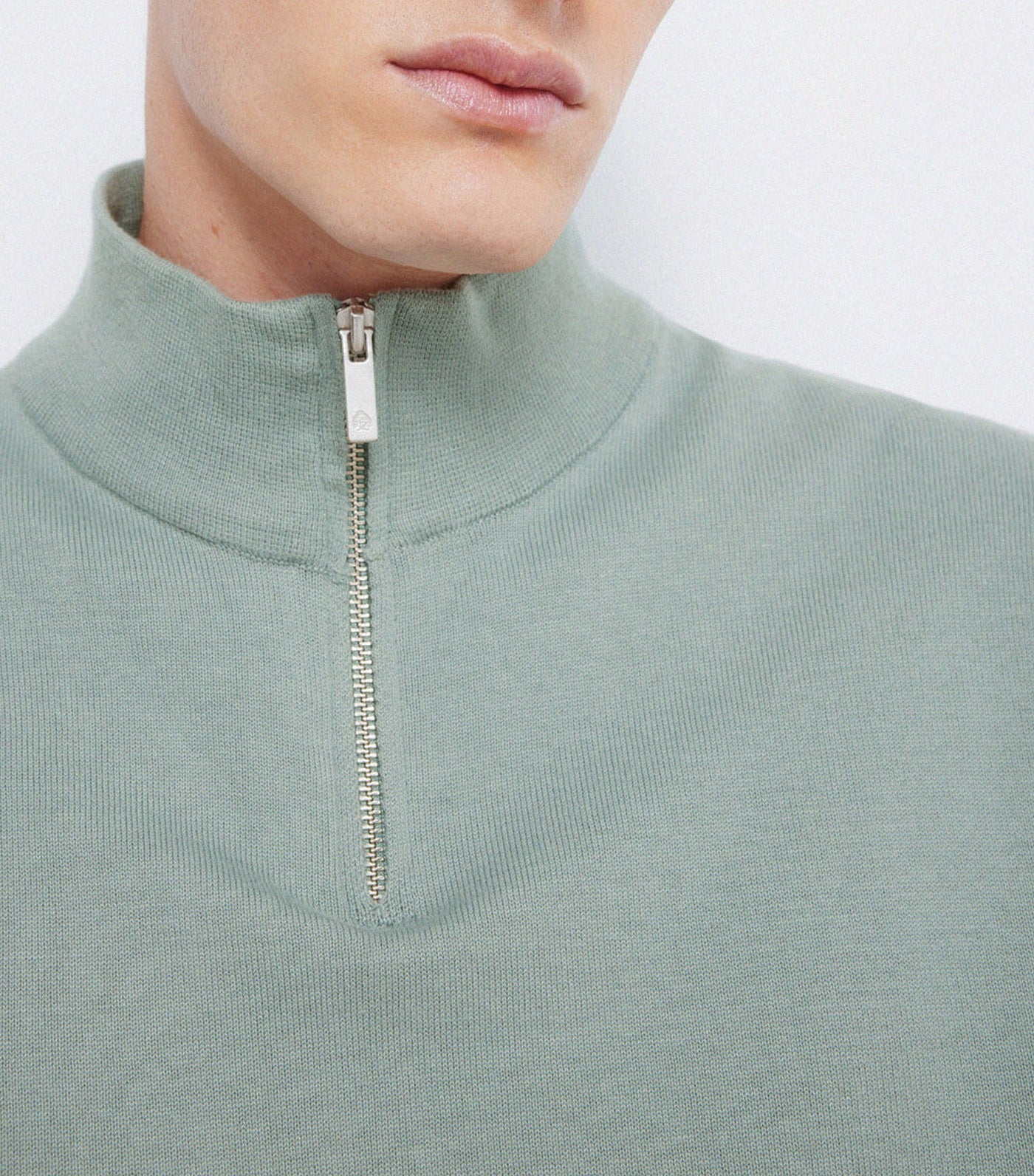 Milano Zip Fastening Jumper Green