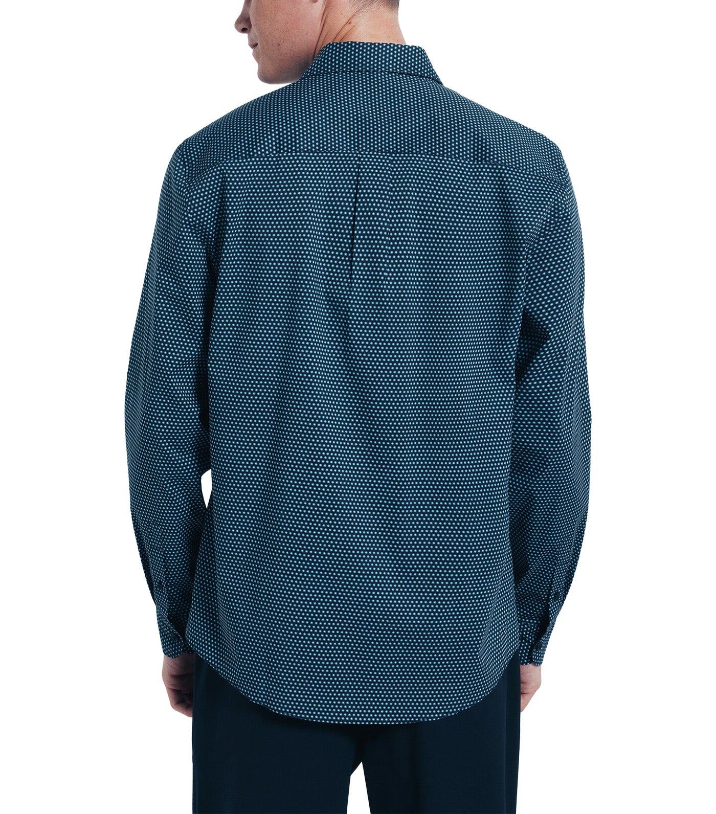 Micro Print Poplin Shirt