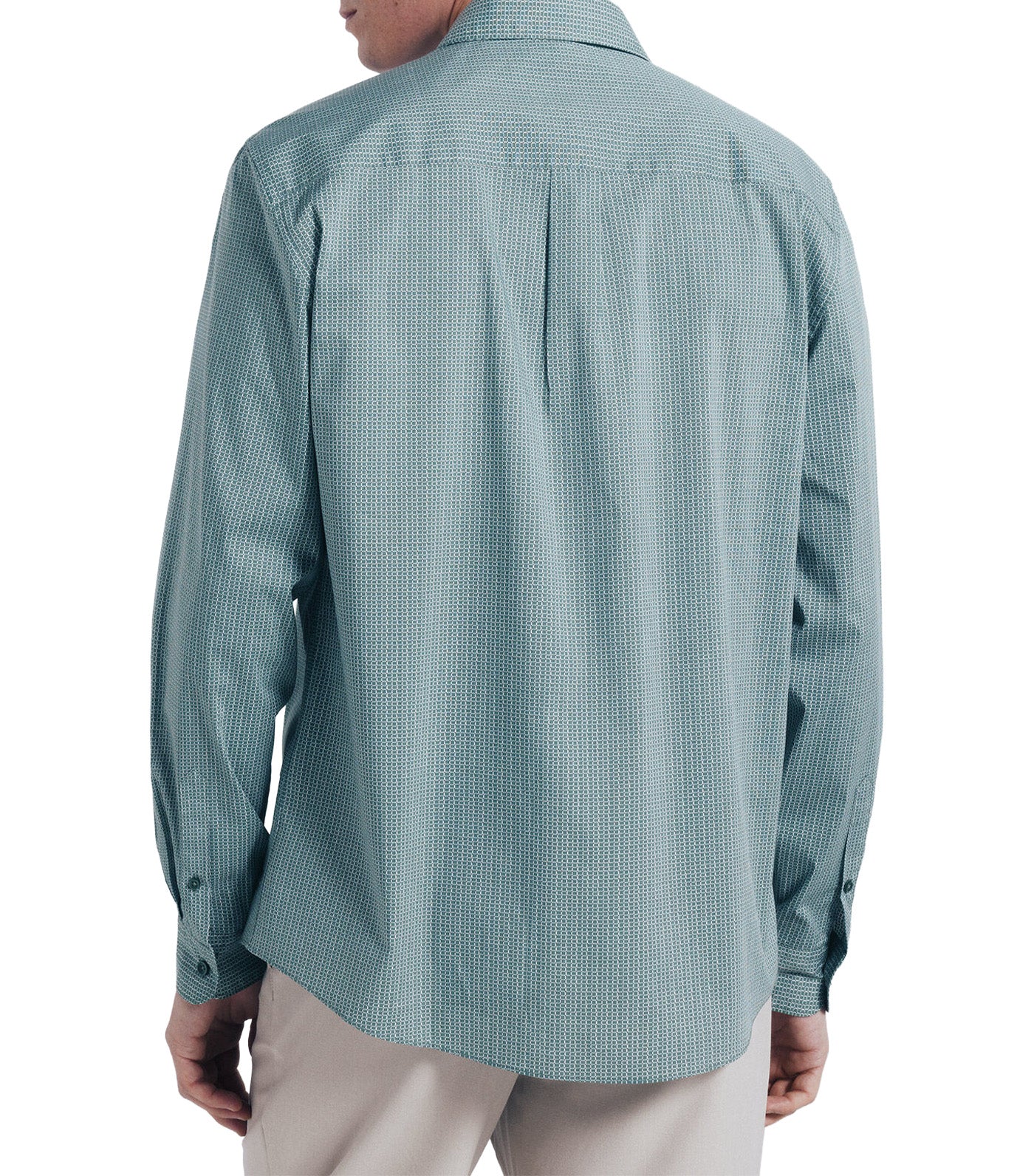Micro Print Poplin Shirt