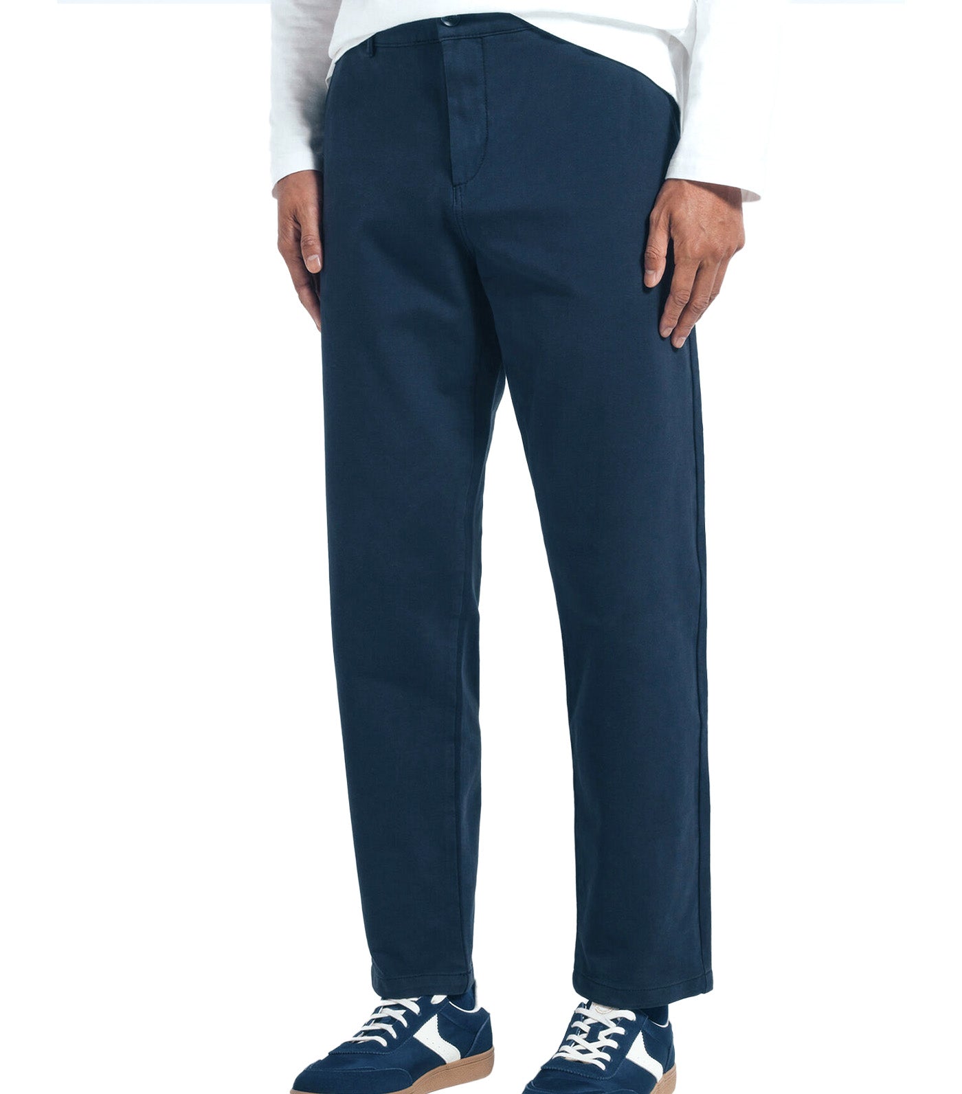 Slim Fit Bomber Varsity Jacket Navy