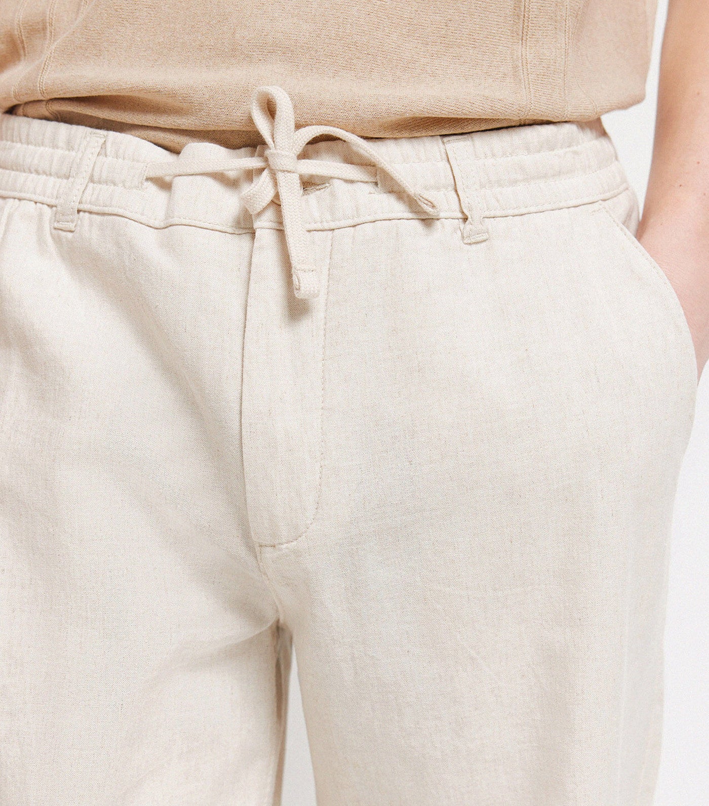 Linen Chino Trousers Comfort Fit