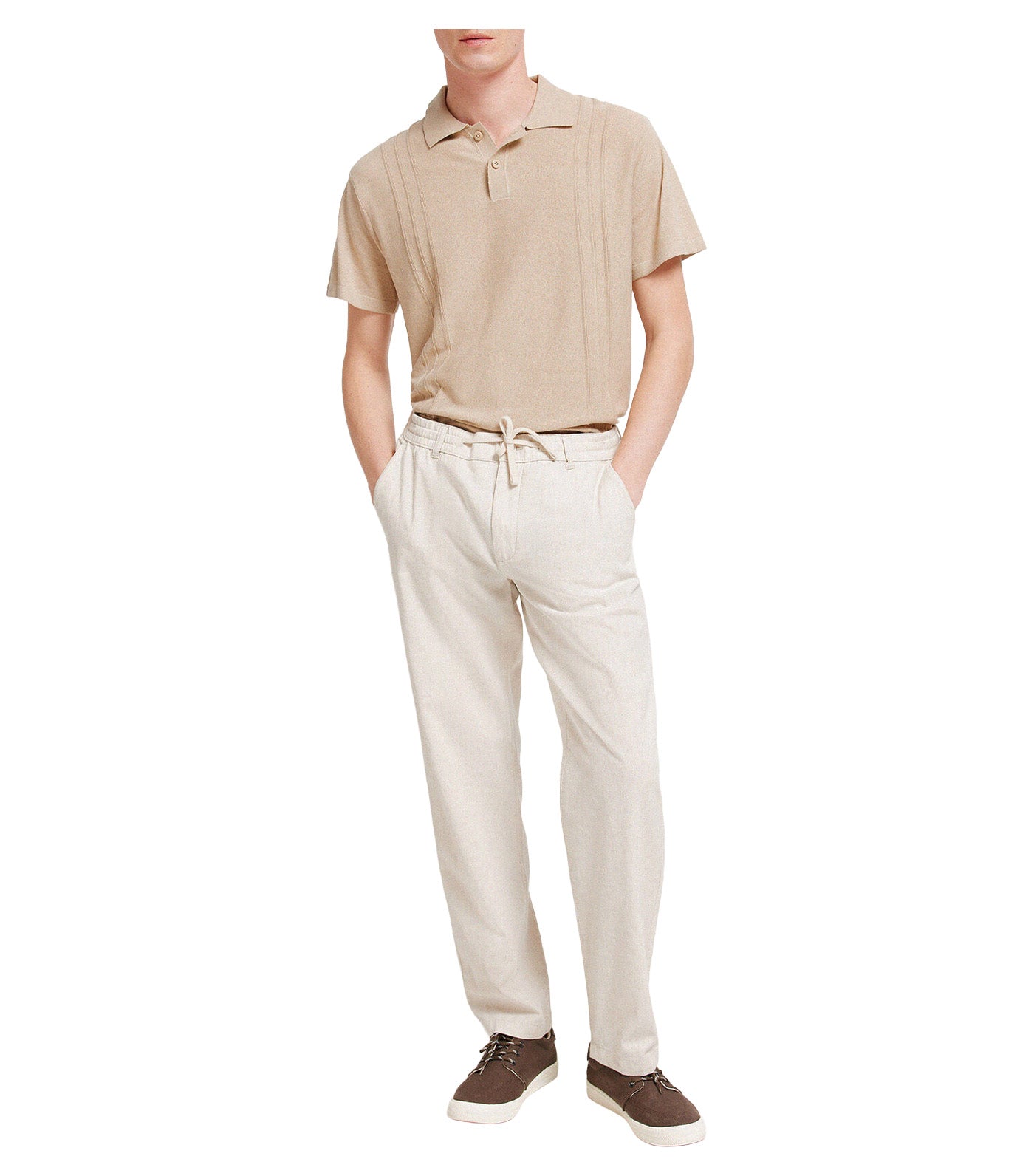 Linen Chino Trousers Comfort Fit