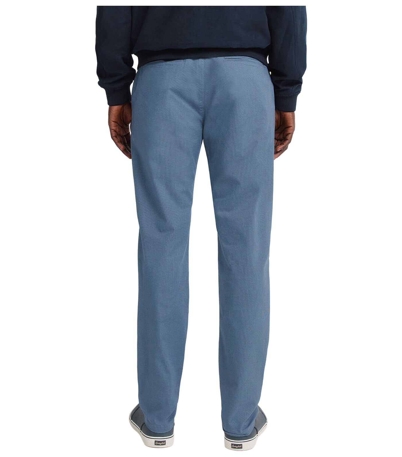 Slim Fit Micro-Print Trousers