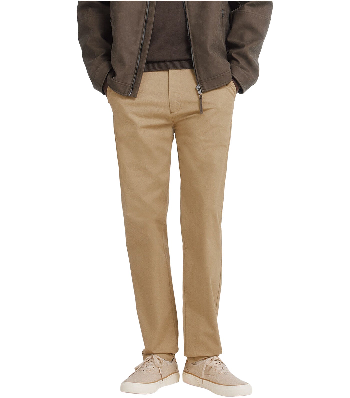 Slim Fit Micro-Print Trousers