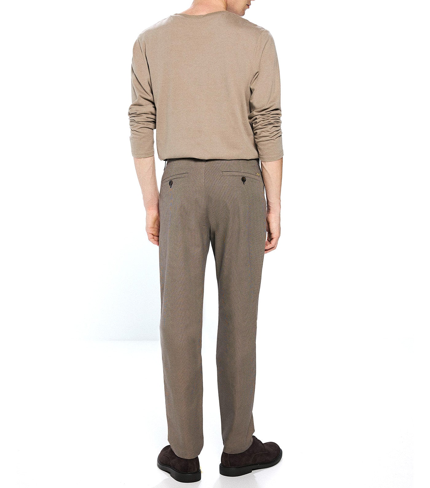 Slim Fit Micro-Printed Chinos