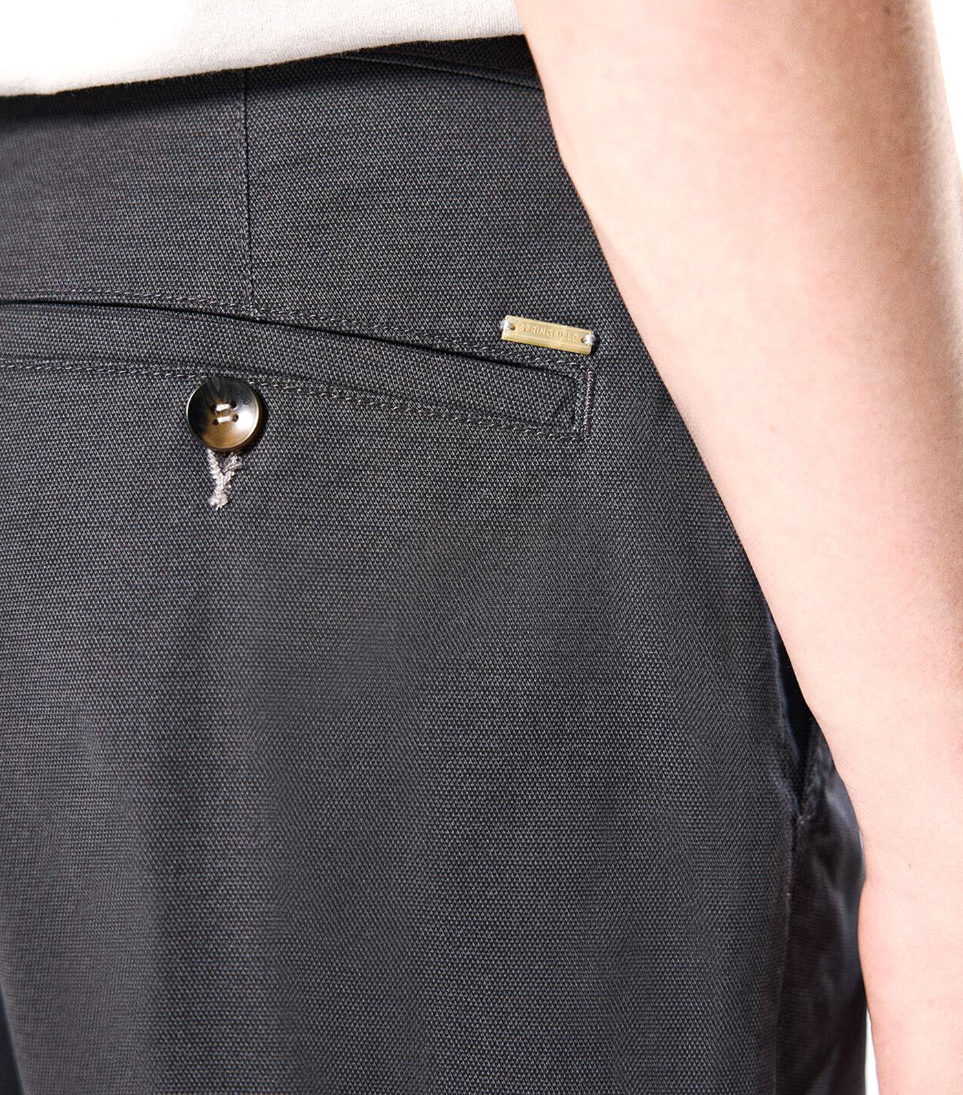 Slim Fit Micro-Printed Chinos