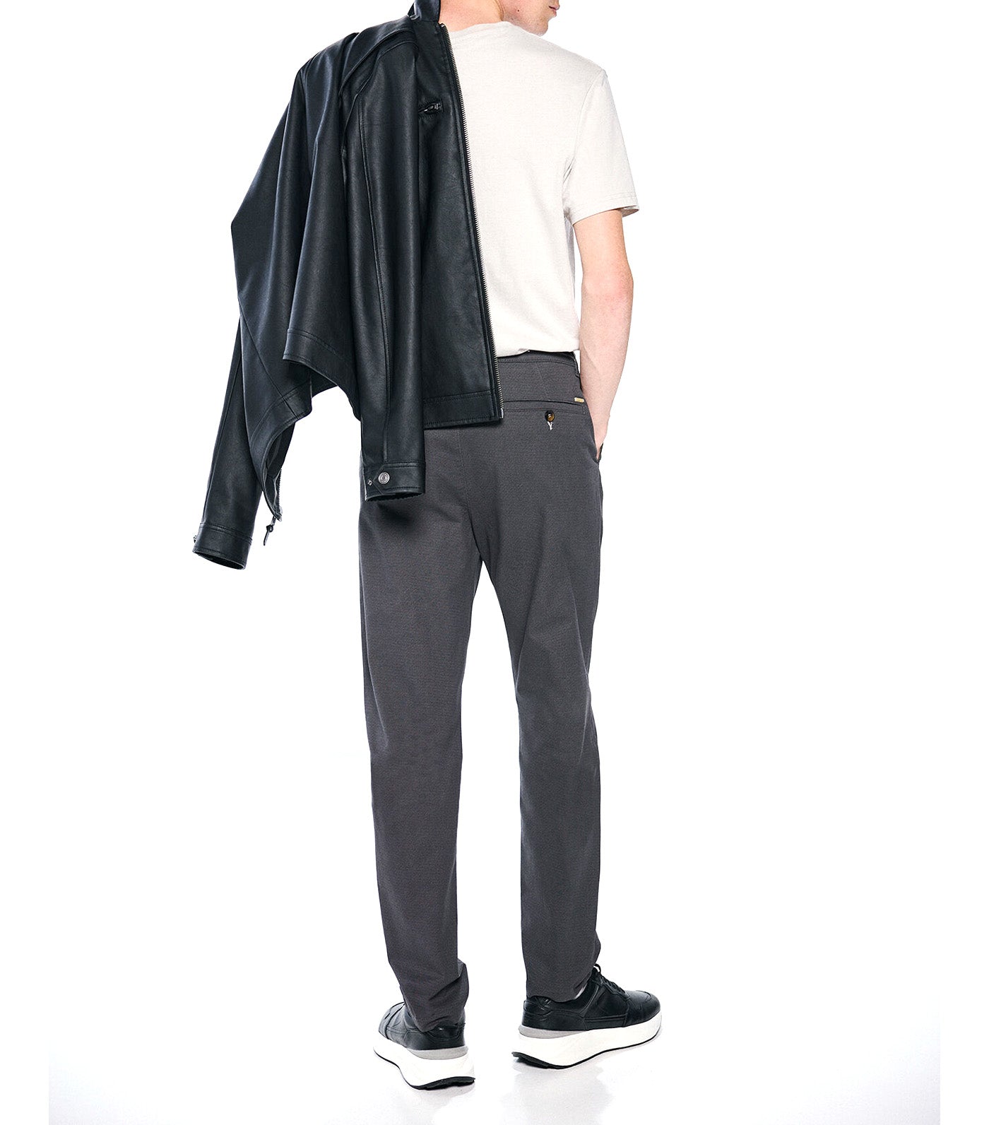 Slim Fit Micro-Printed Chinos