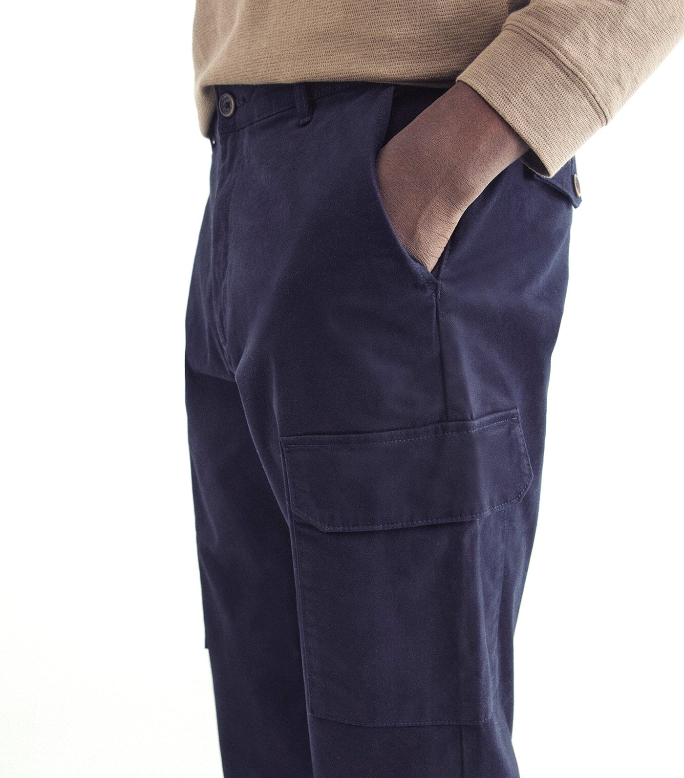 Slim Fit Comfort Cargo Chinos