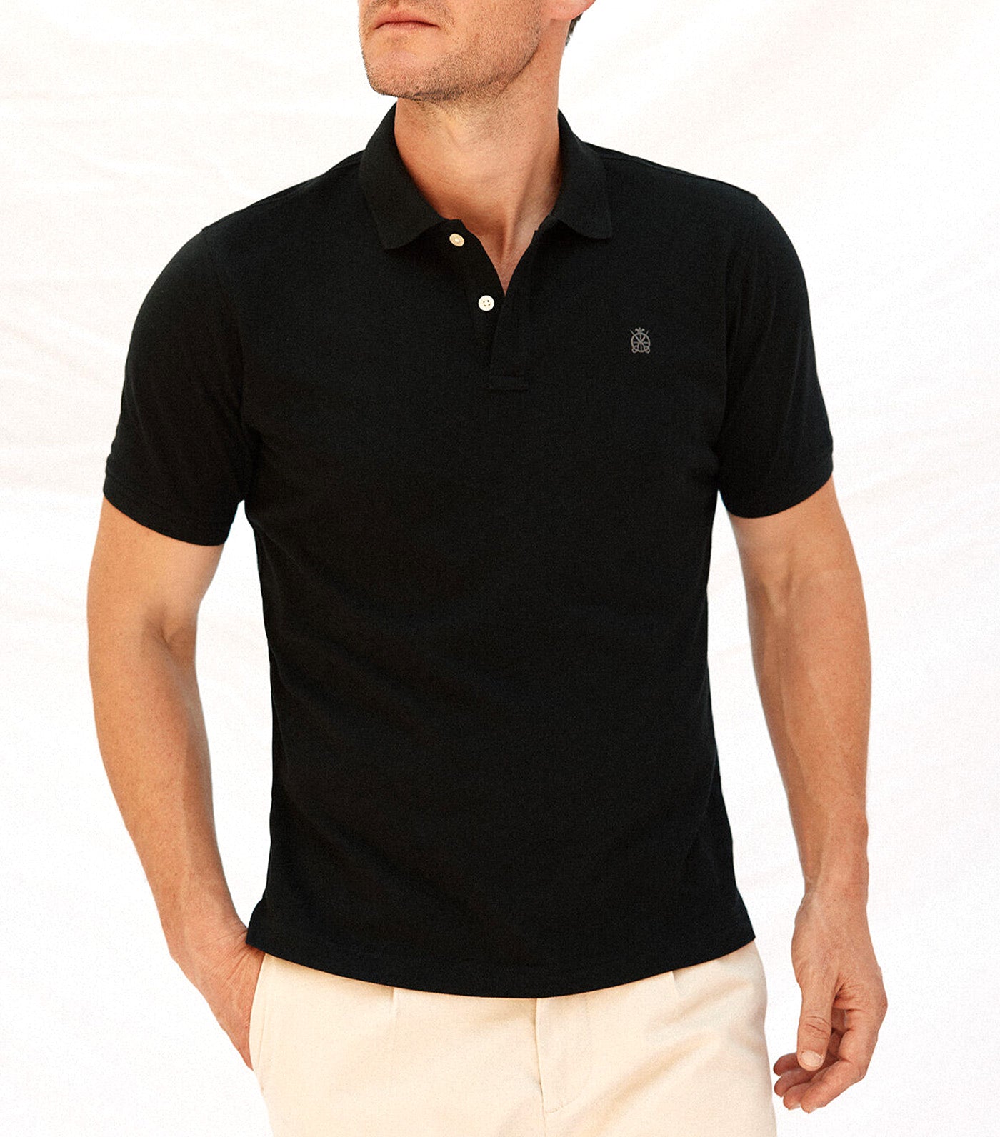 Basic Piqué Polo Shirt