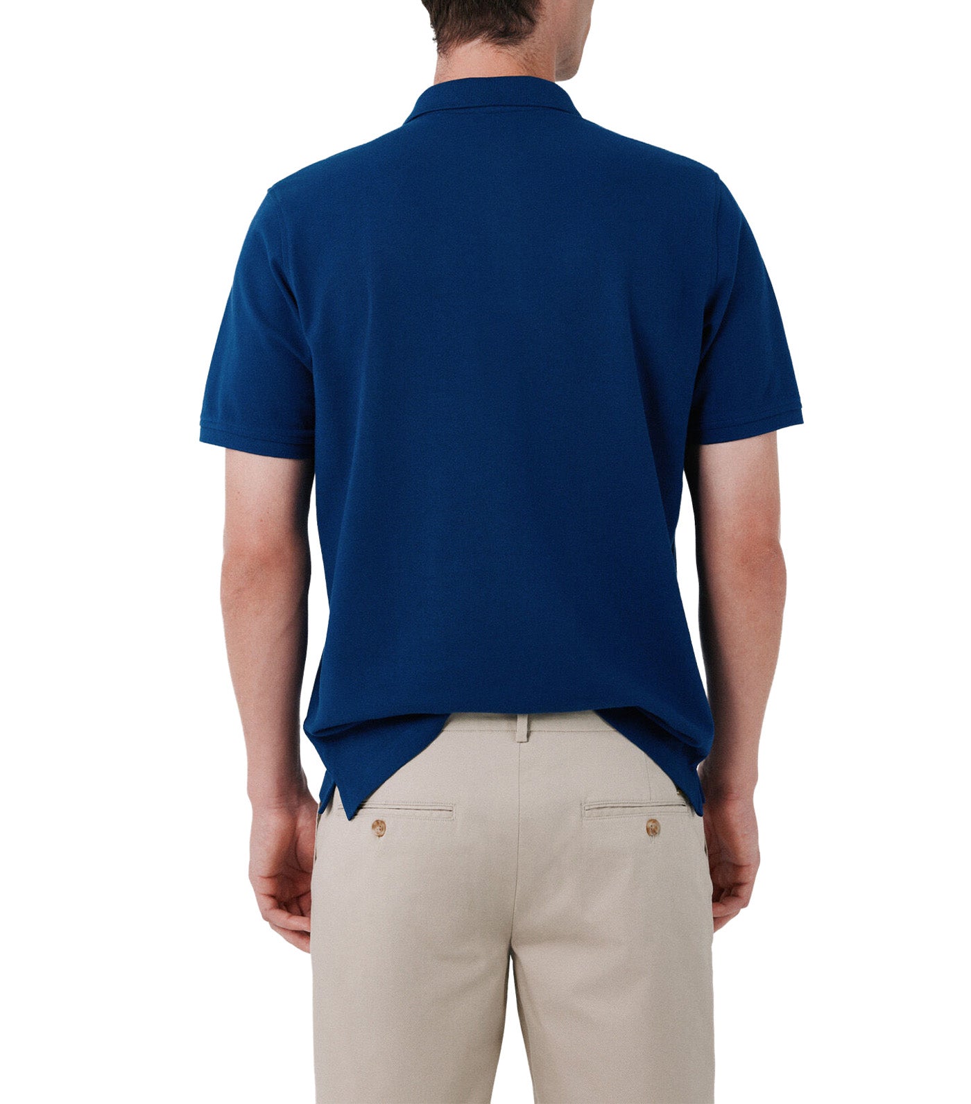 Pique Basic Polo Shirt Medium Blue