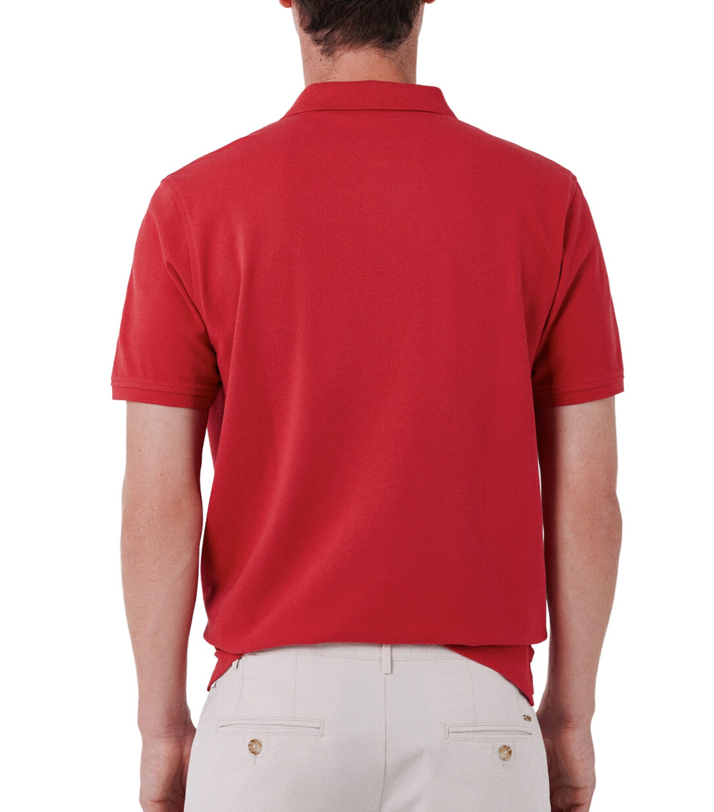 Pique Basic Polo Shirt Red