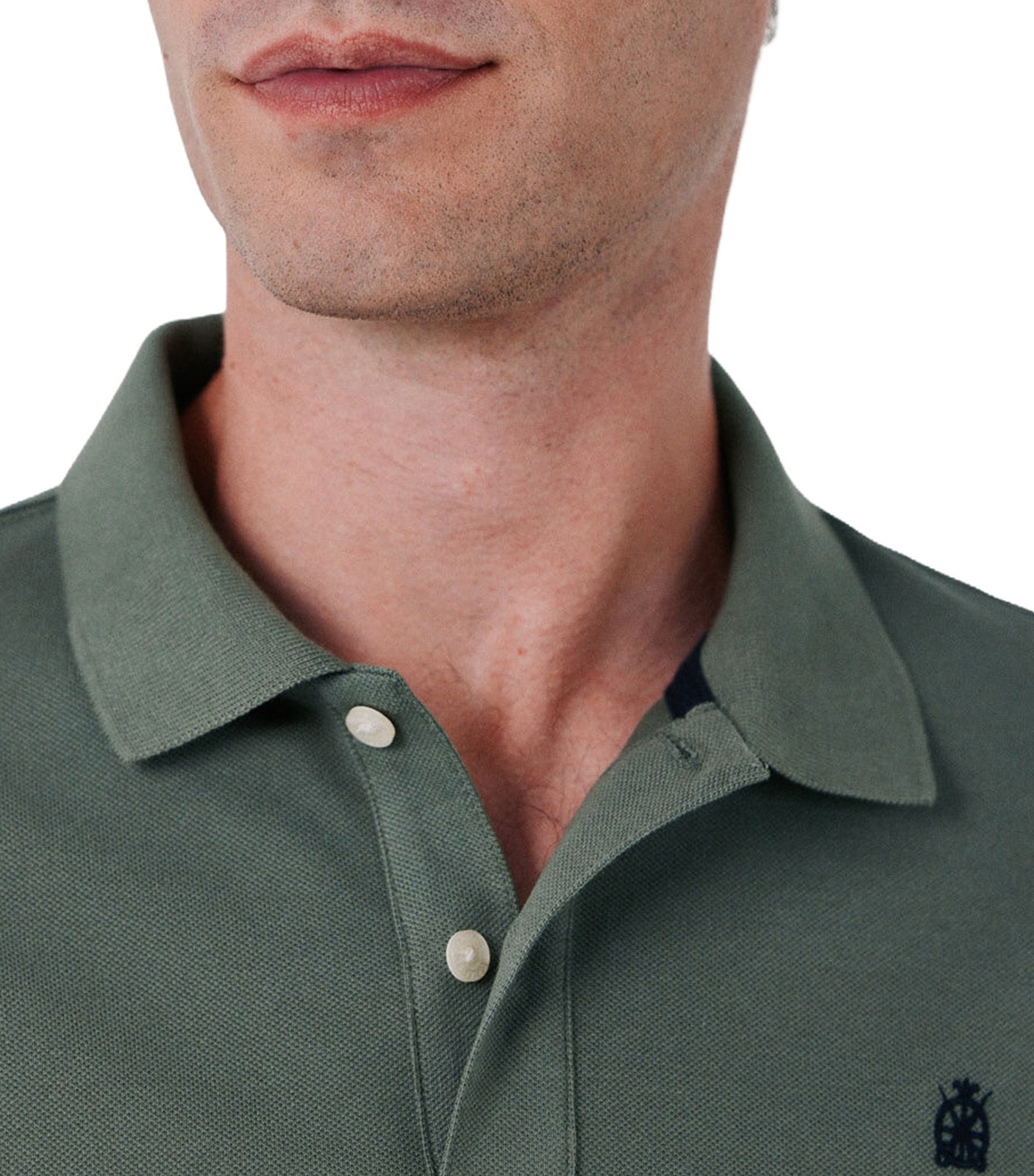 Pique Basic Polo Shirt Medium Khaki