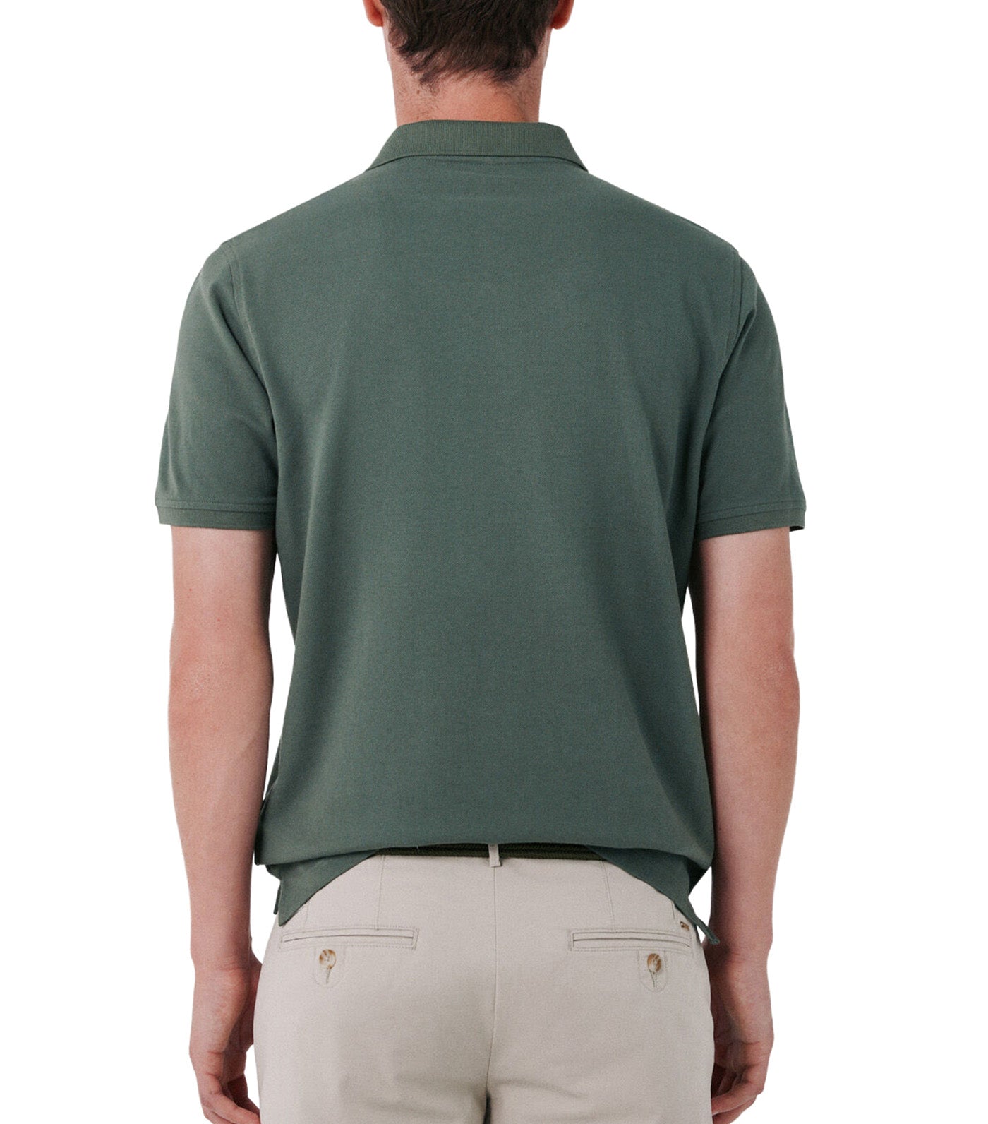 Pique Basic Polo Shirt Medium Khaki