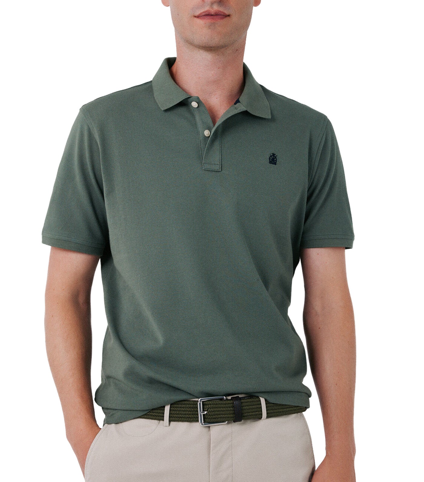 Pique Basic Polo Shirt Medium Khaki